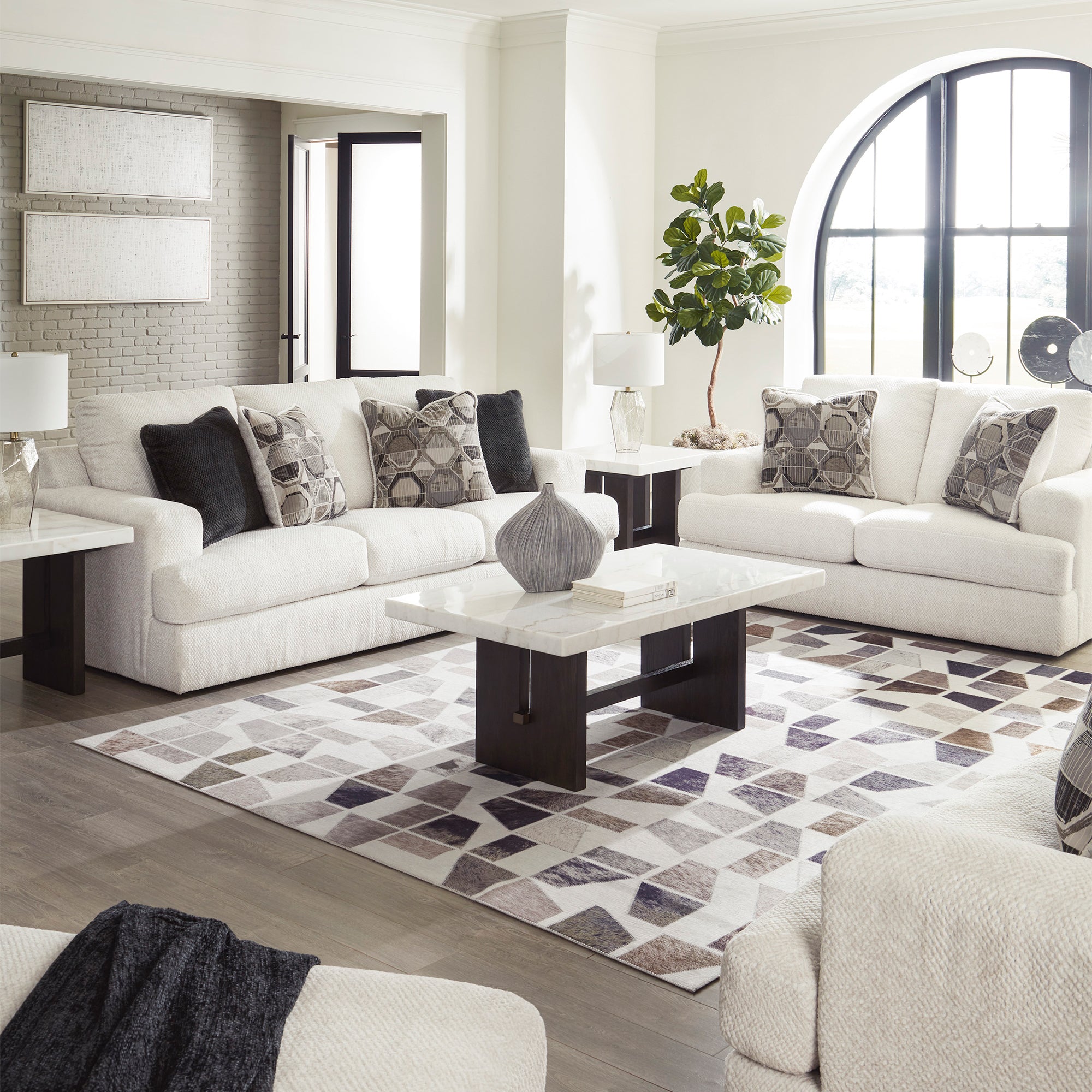 Karinne Sofa and Loveseat