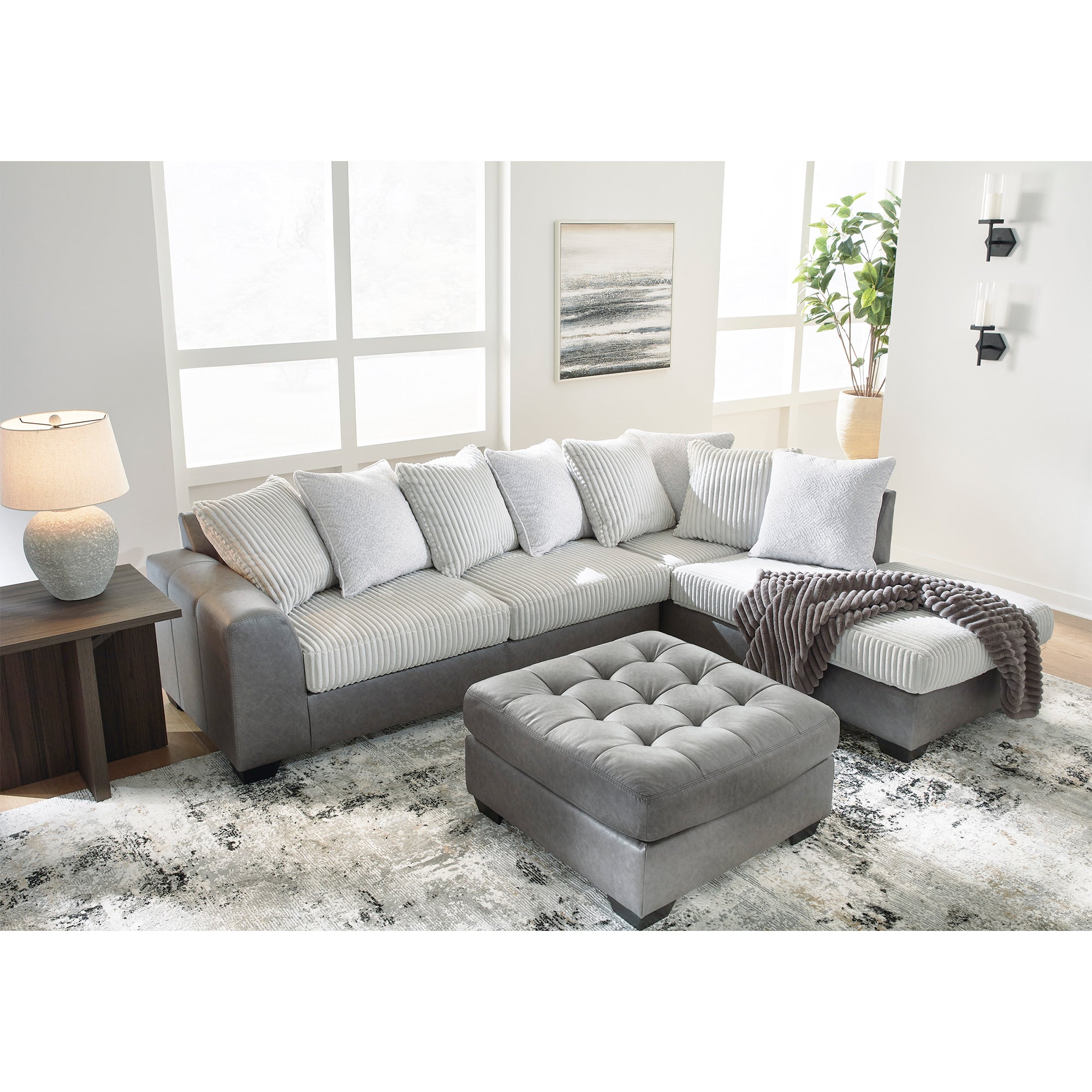 Clairette Court Oversized Accent Ottoman