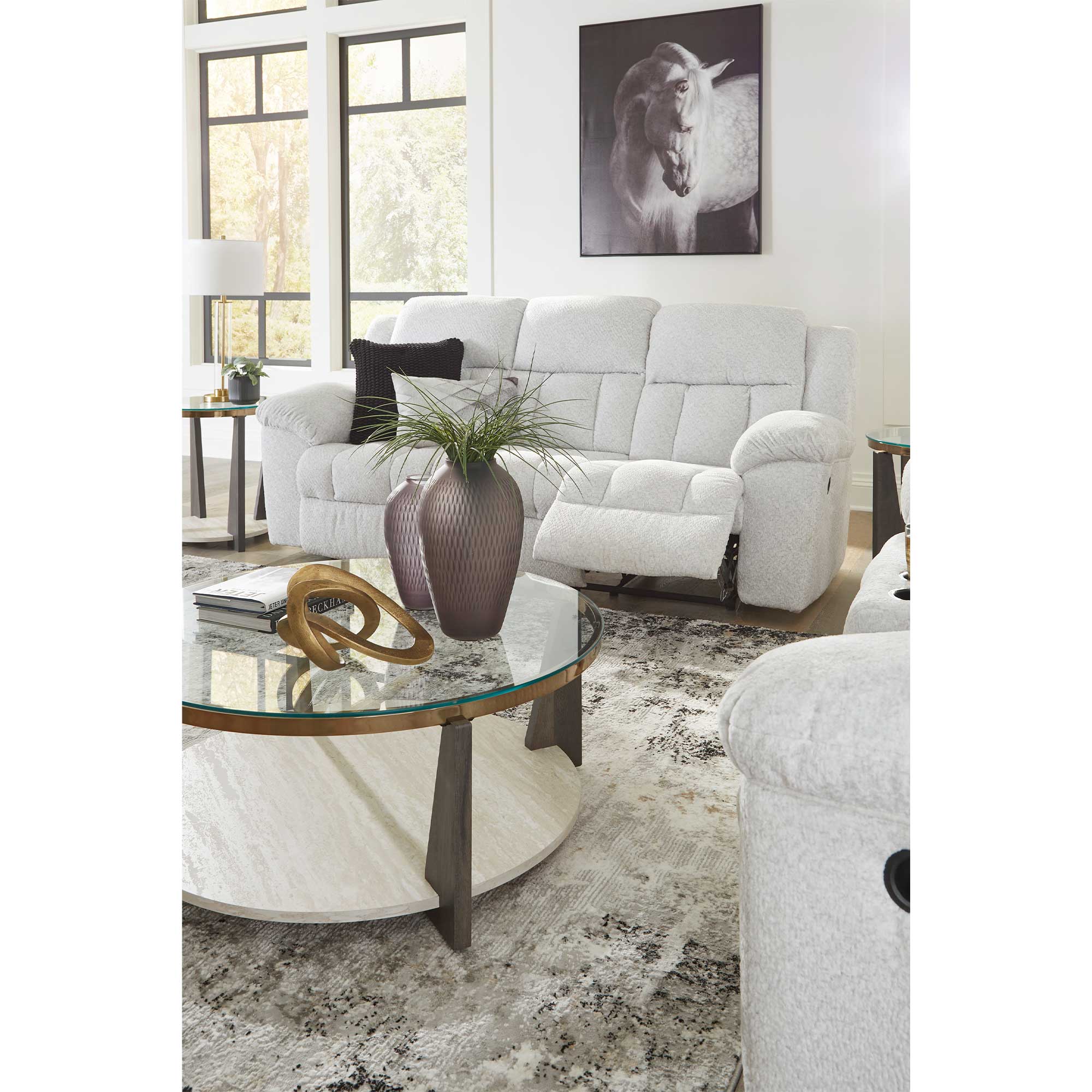 Frohn Manual Reclining Sofa and Loveseat Set