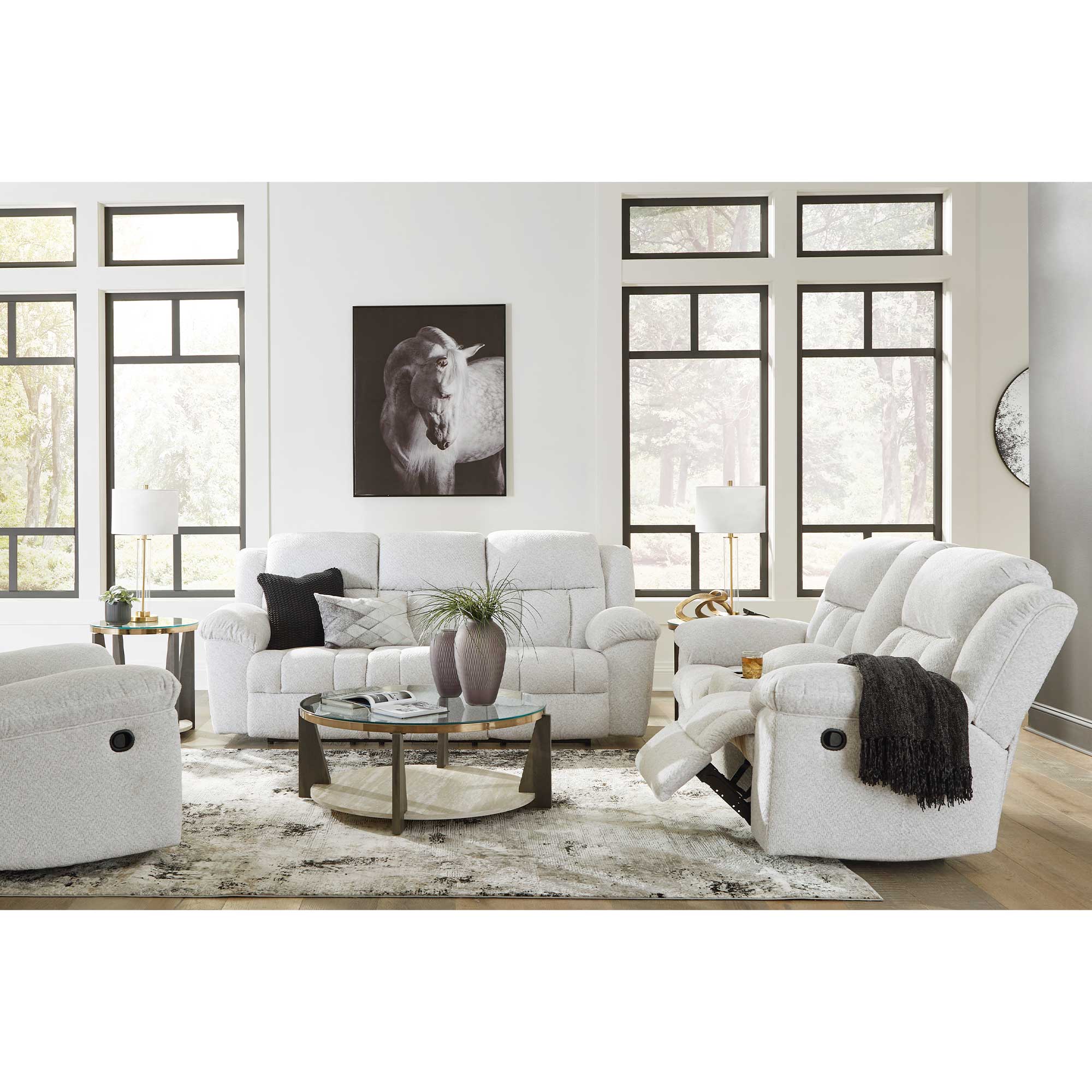 Frohn Manual Reclining Sofa and Loveseat Set