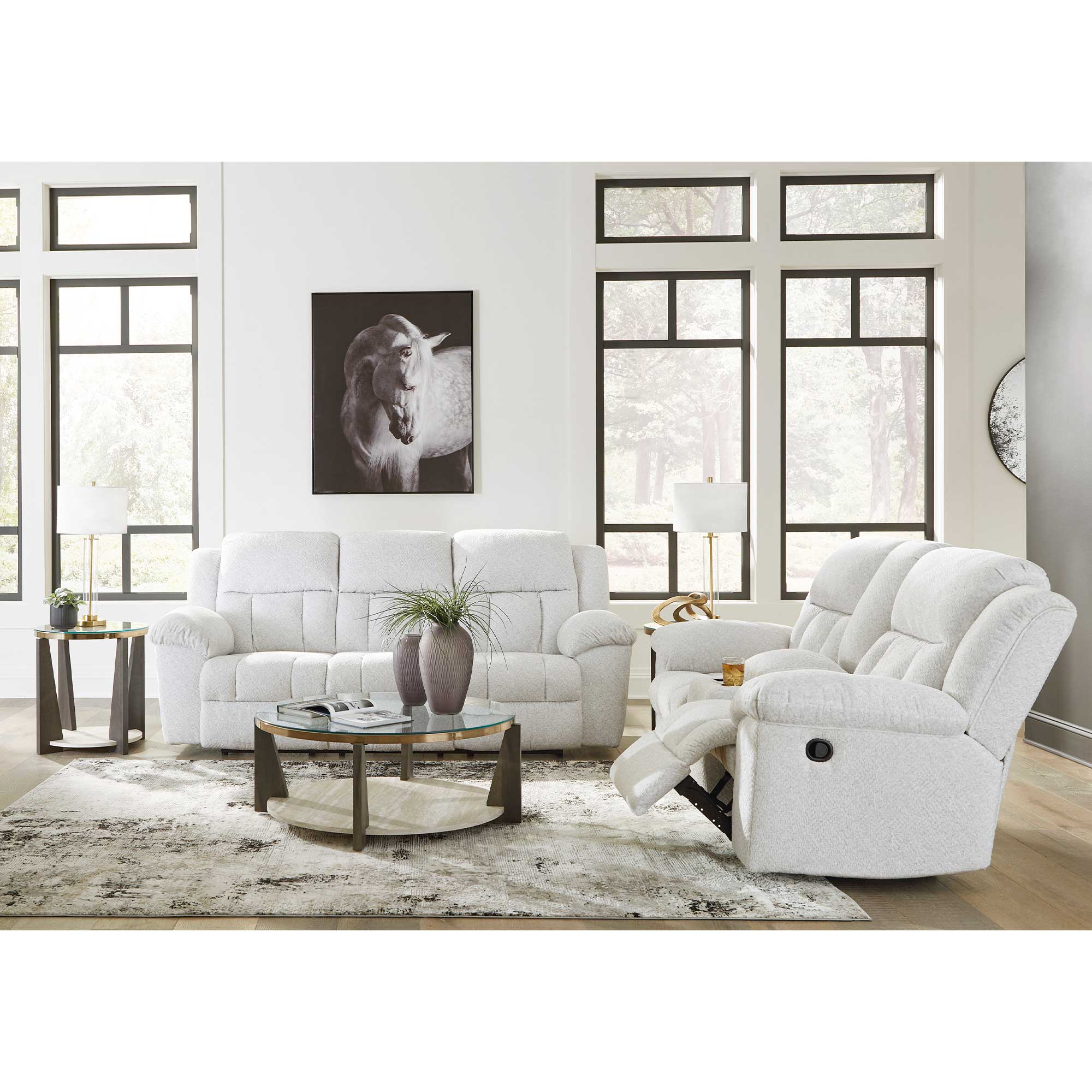 Frohn Manual Reclining Sofa and Loveseat Set