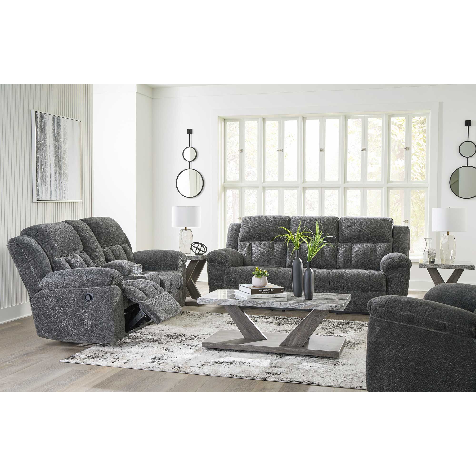 Frohn Manual Reclining Sofa and Loveseat Set