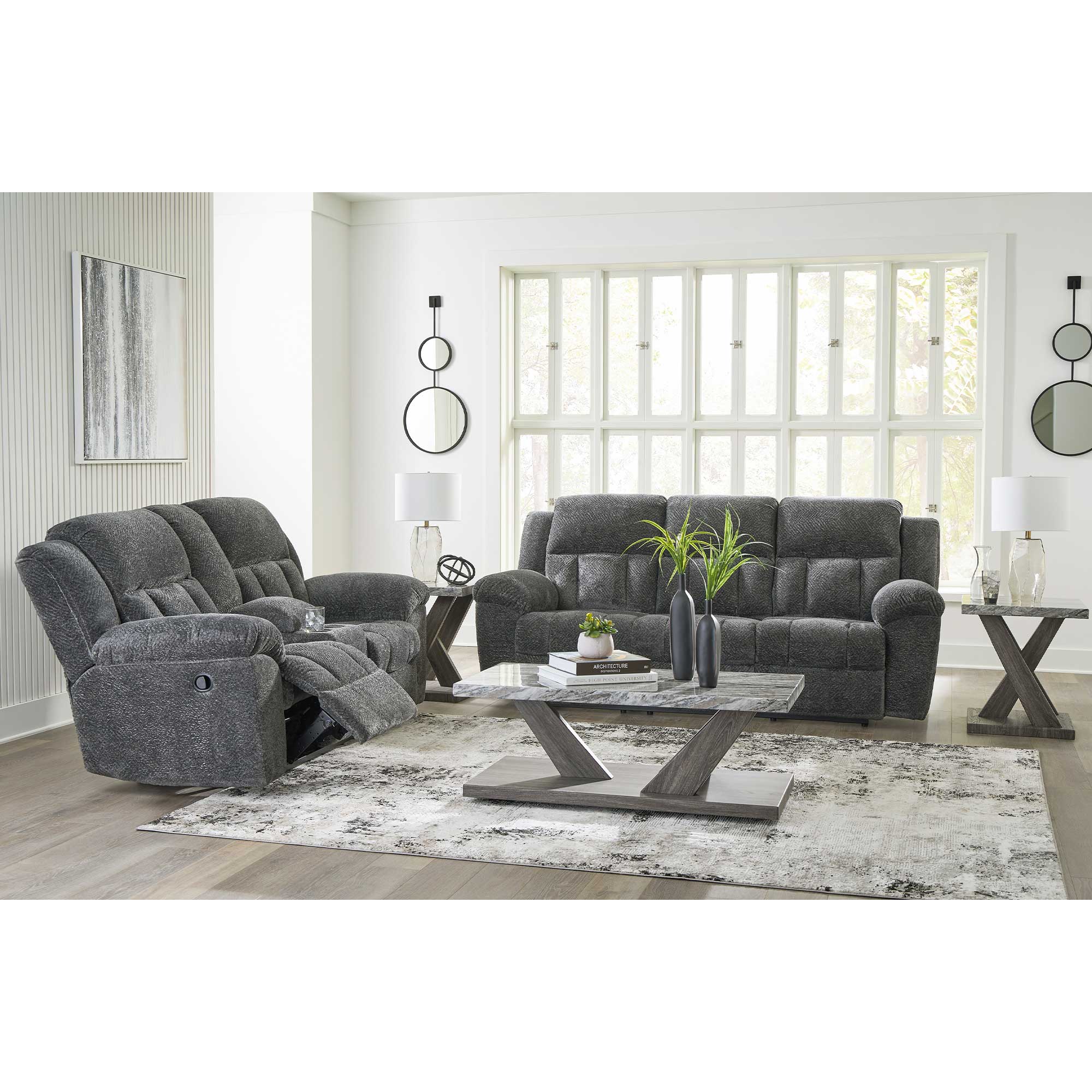 Frohn Manual Reclining Sofa and Loveseat Set