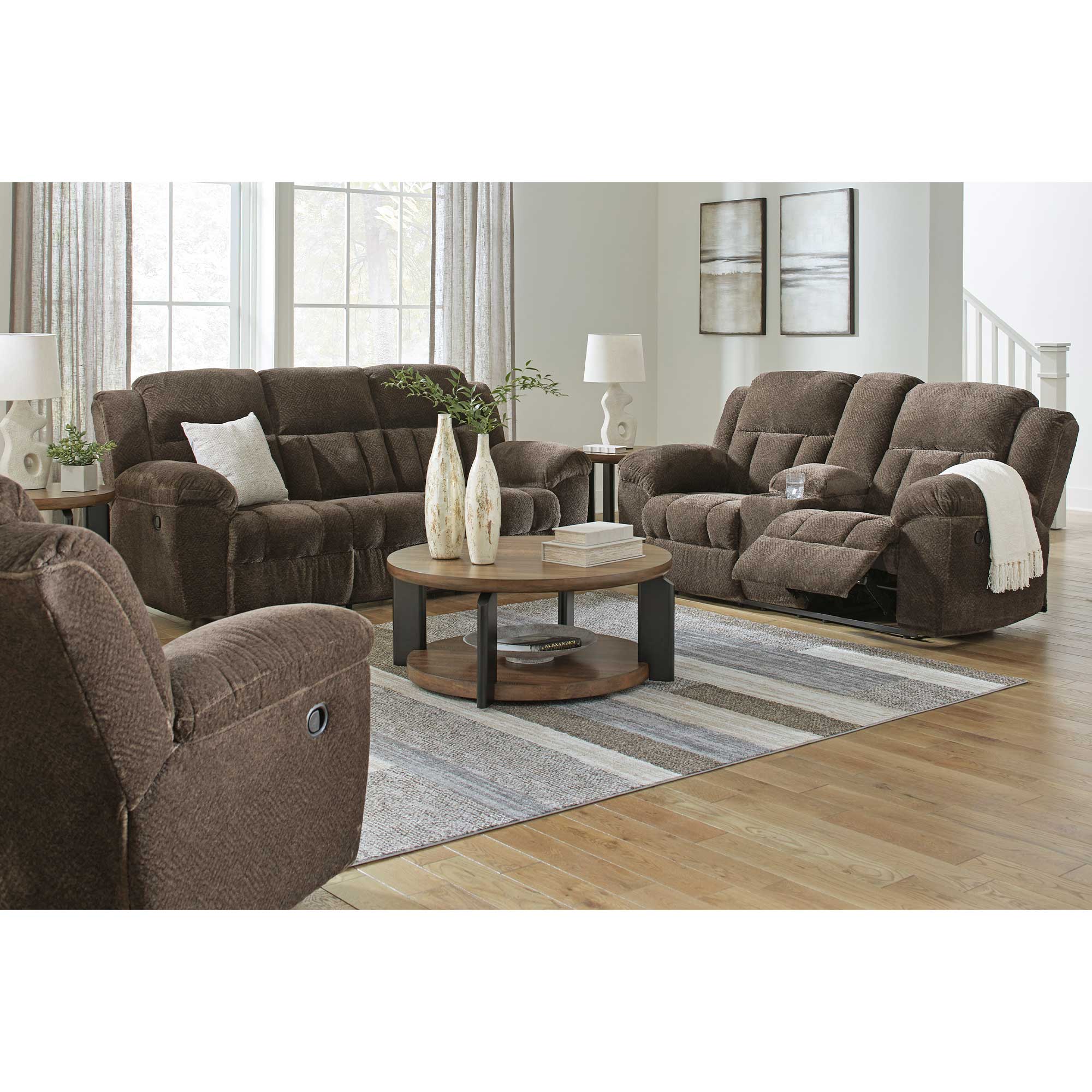 Frohn Manual Reclining Sofa and Loveseat Set