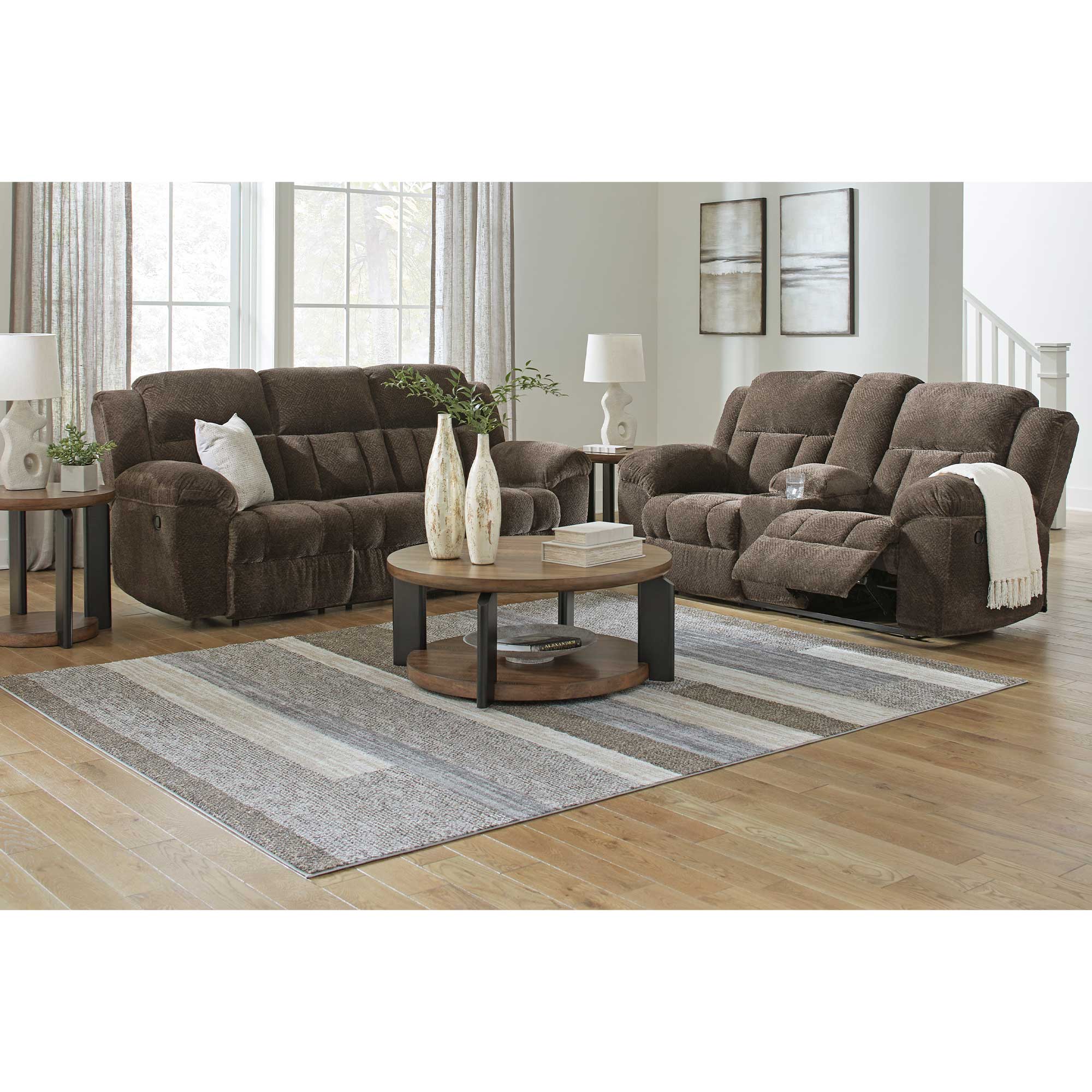 Frohn Manual Reclining Sofa and Loveseat Set