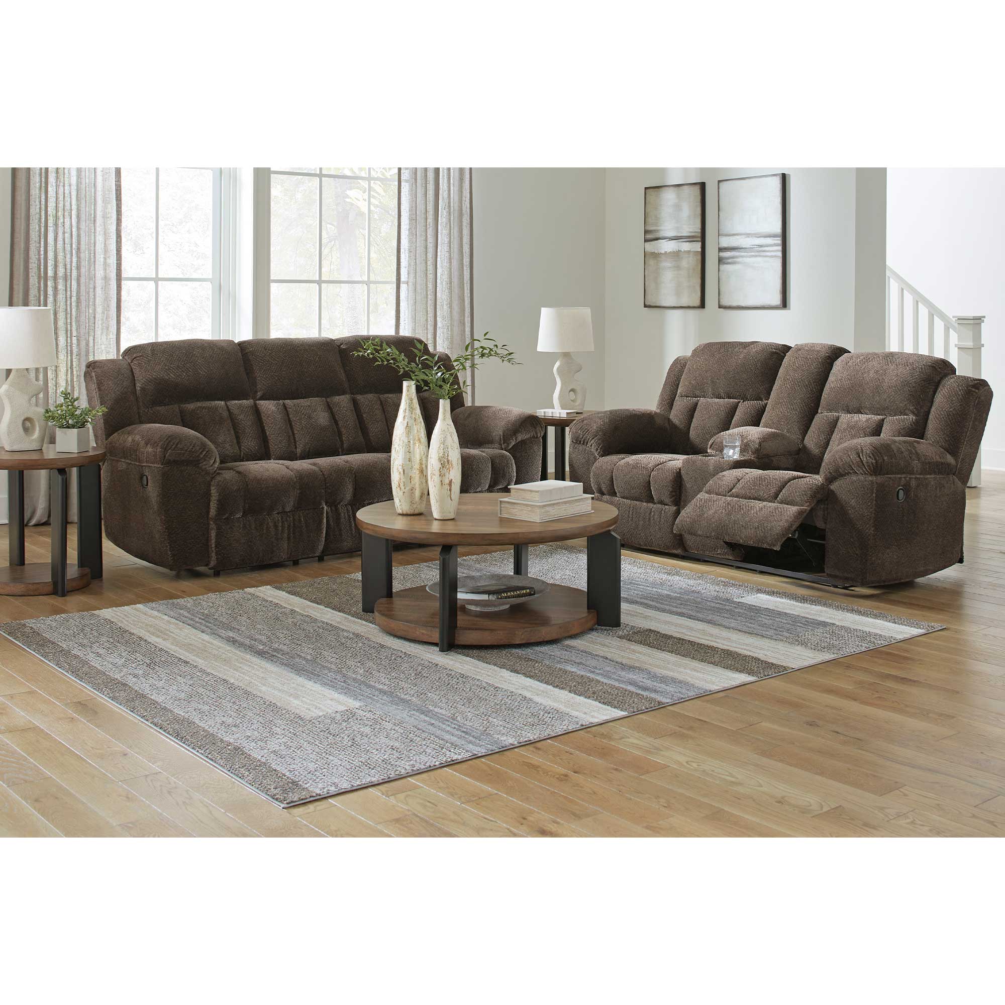 Frohn Manual Reclining Sofa and Loveseat Set