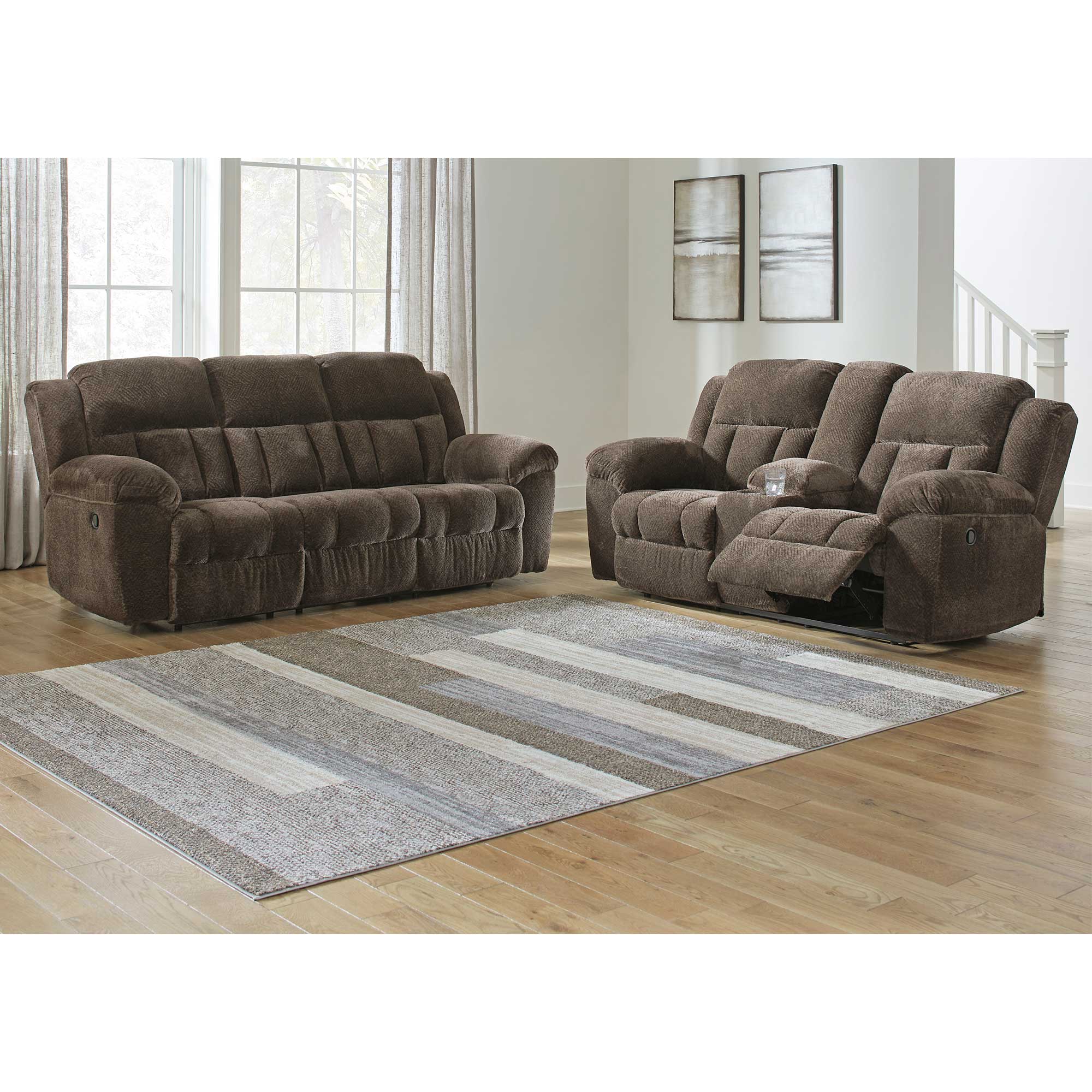 Frohn Manual Reclining Sofa and Loveseat Set