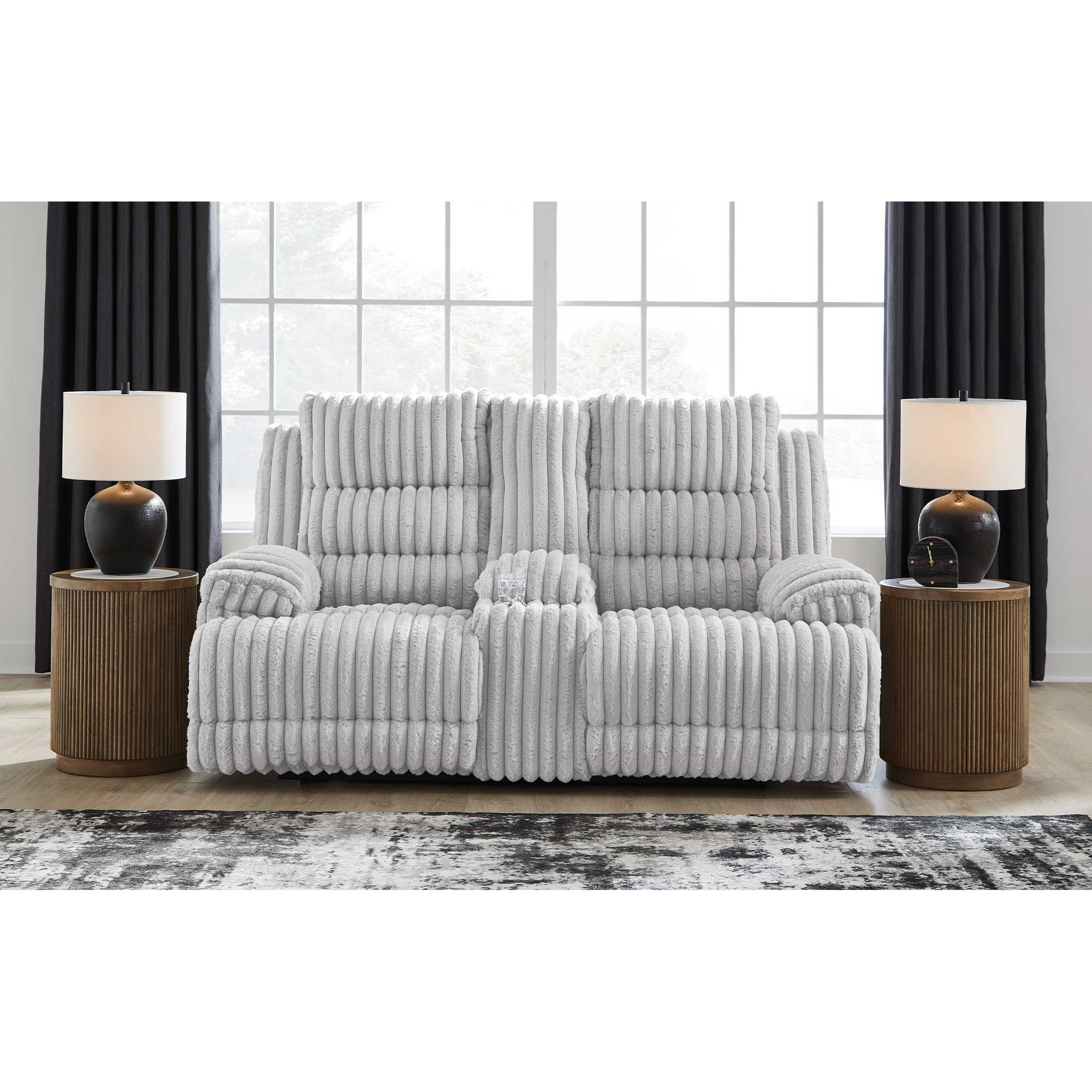 Rhines Falls Power Reclining Loveseat with Console