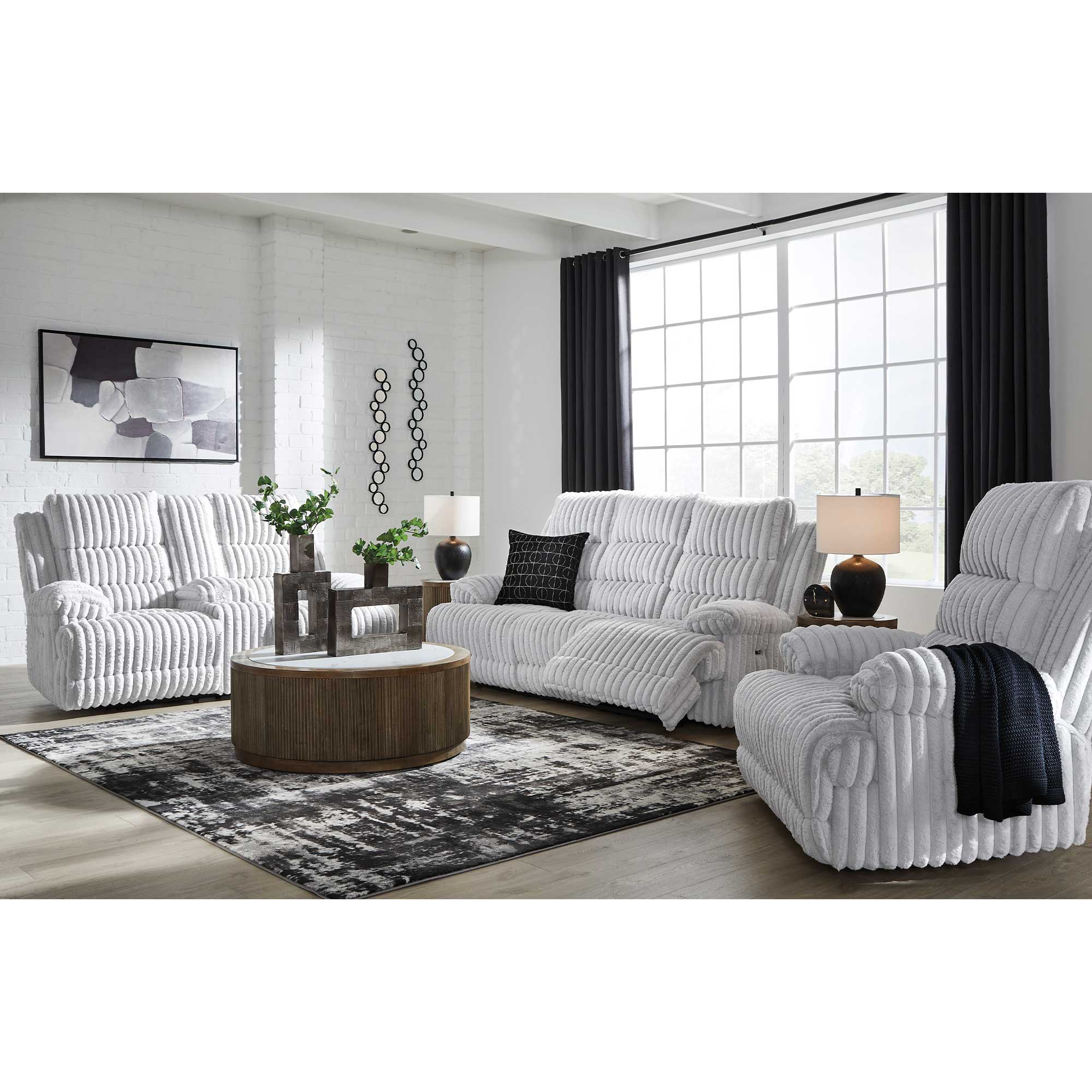 Rhines Falls Power Reclining Sofa and Loveseat Set