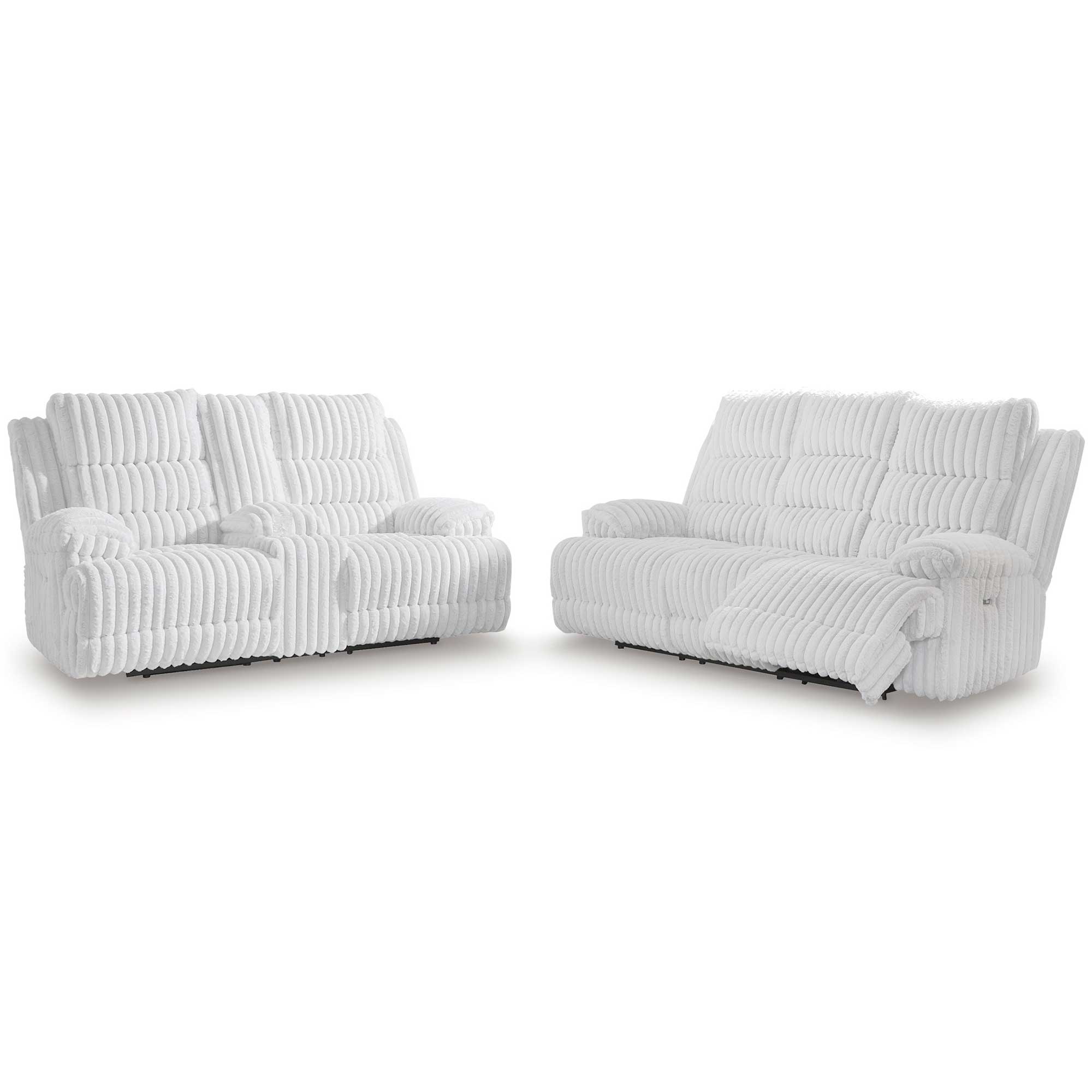 Rhines Falls Power Reclining Sofa and Loveseat Set