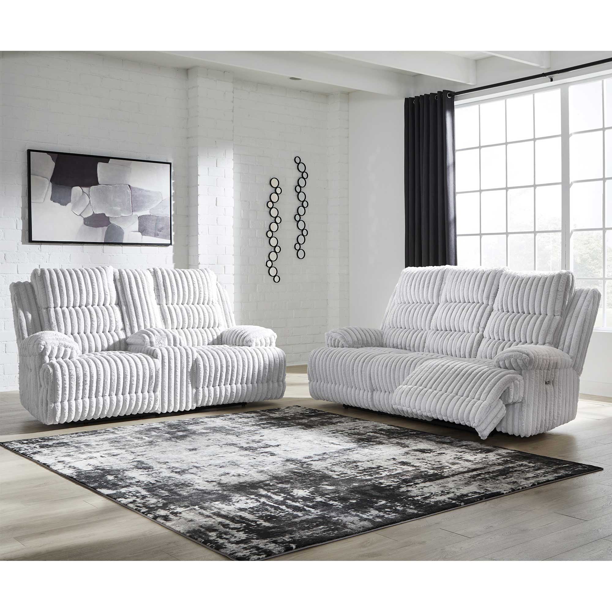 Rhines Falls Power Reclining Sofa and Loveseat Set