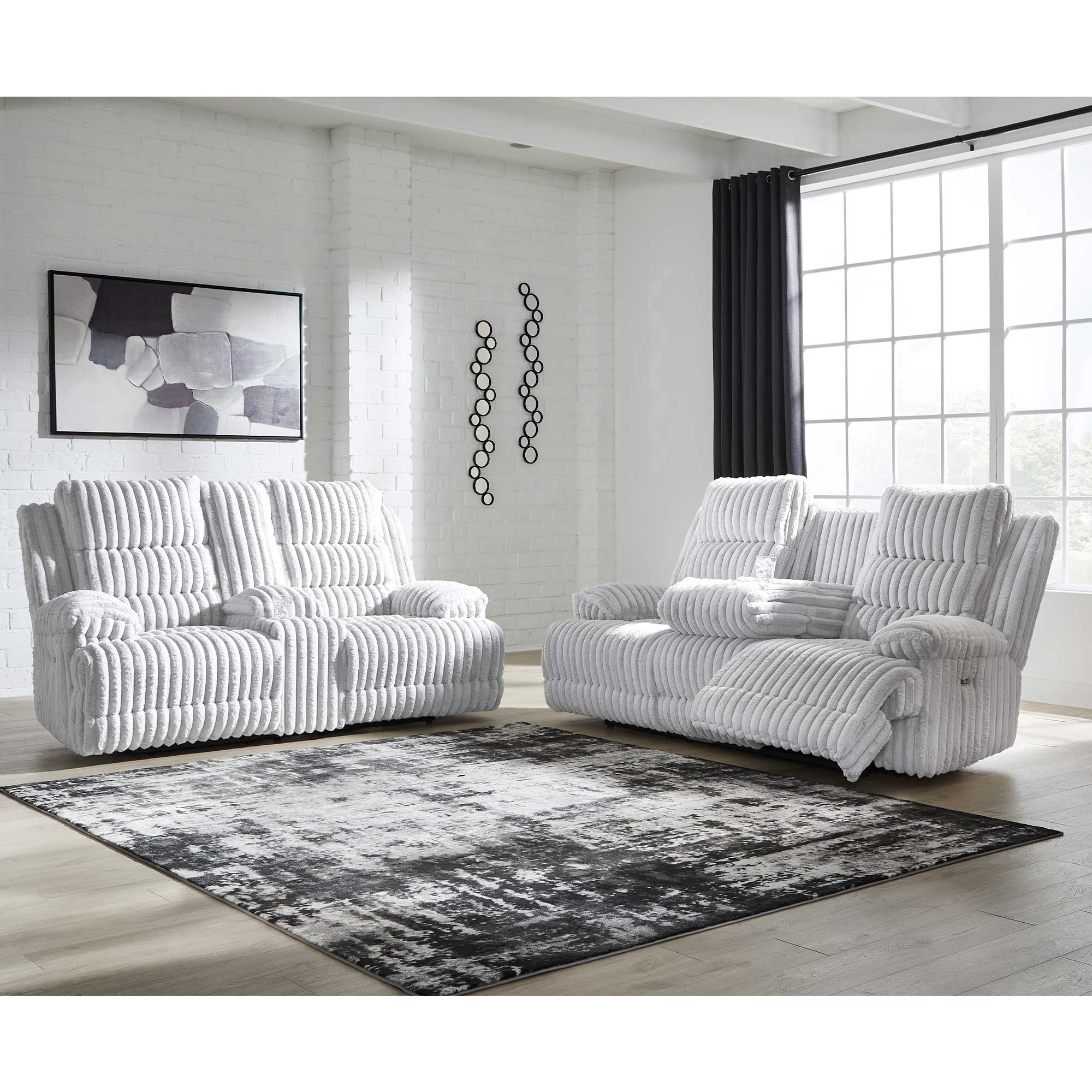 Rhines Falls Power Reclining Sofa and Loveseat Set