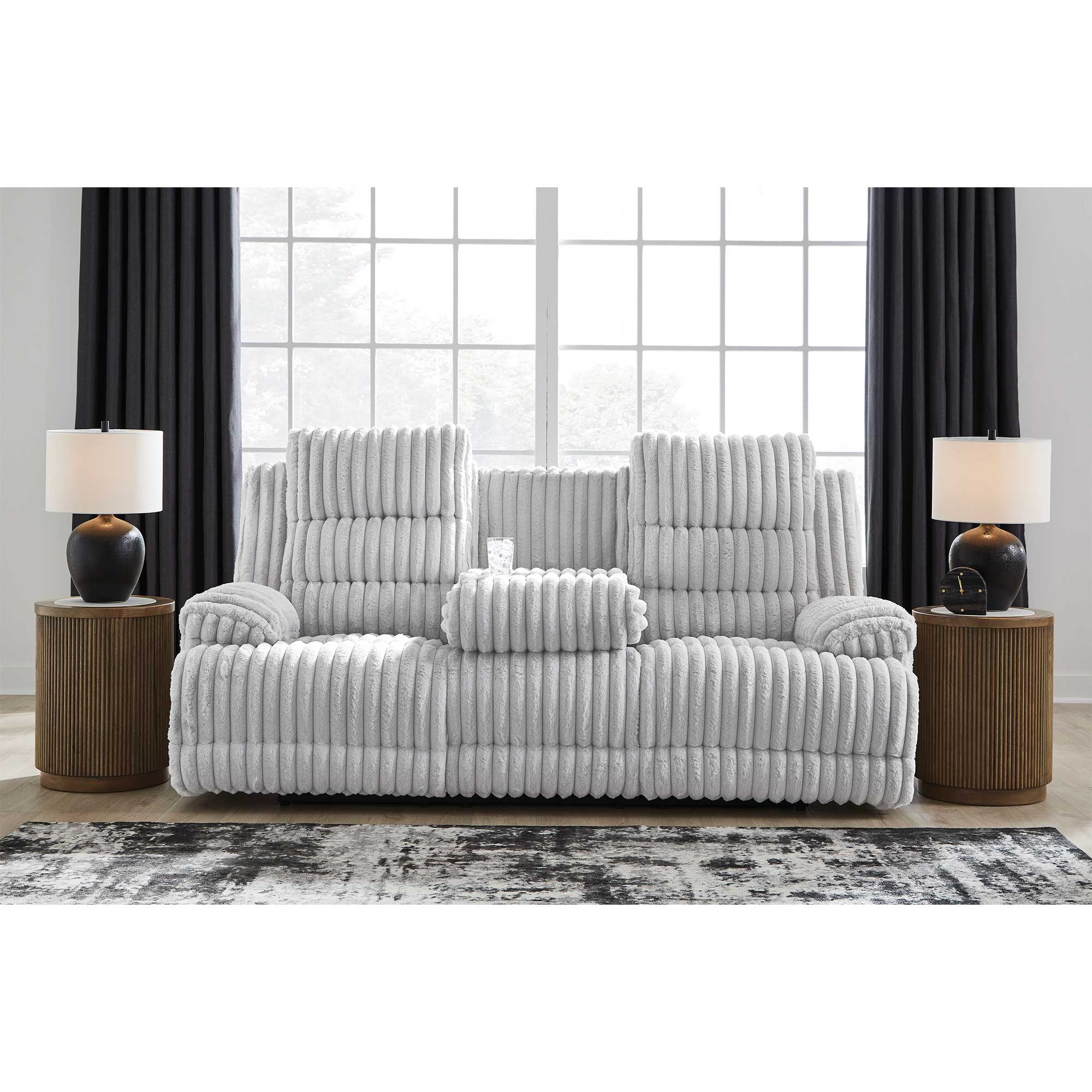 Rhines Falls Power Reclining Sofa with Drop Down Table