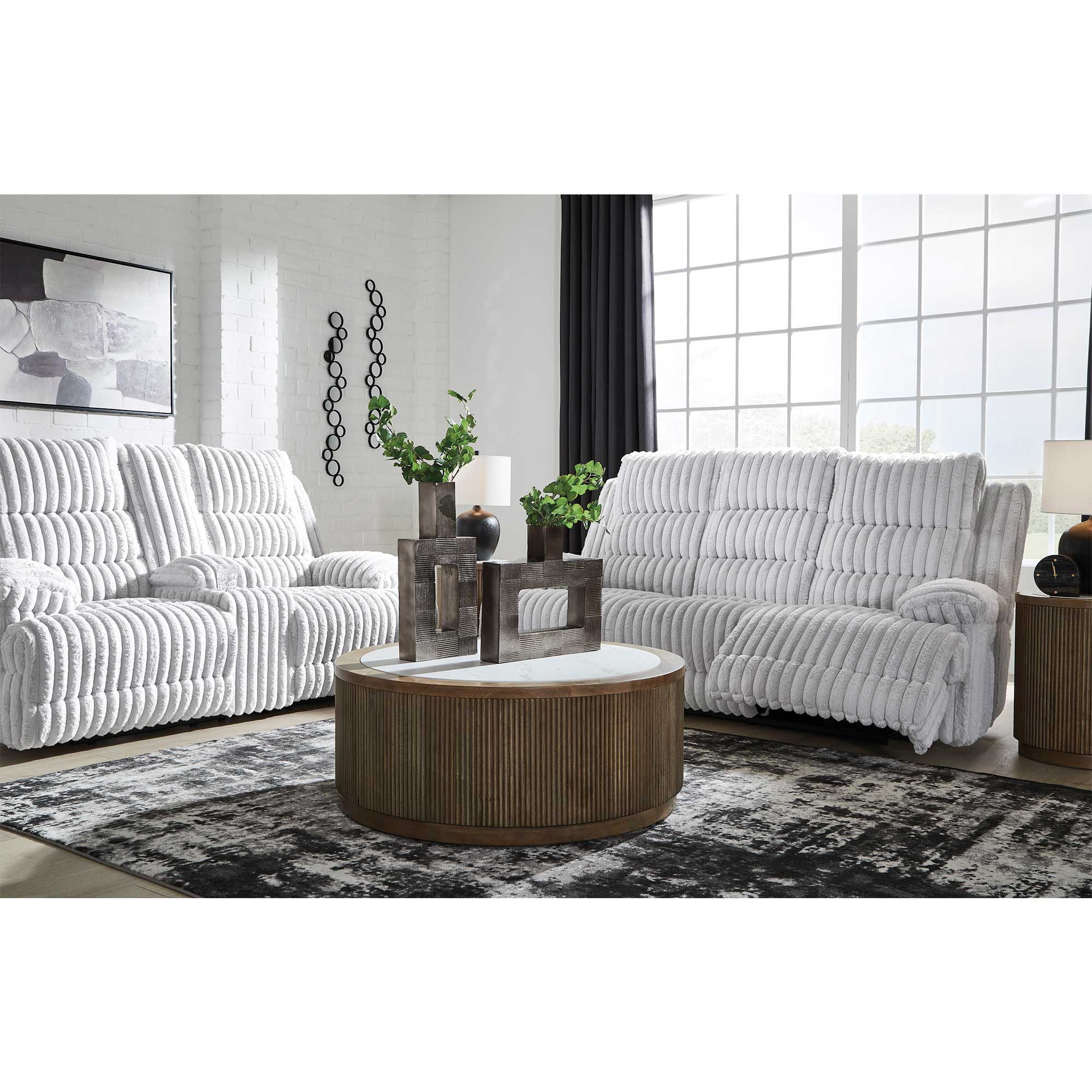 Rhines Falls Power Reclining Loveseat with Console