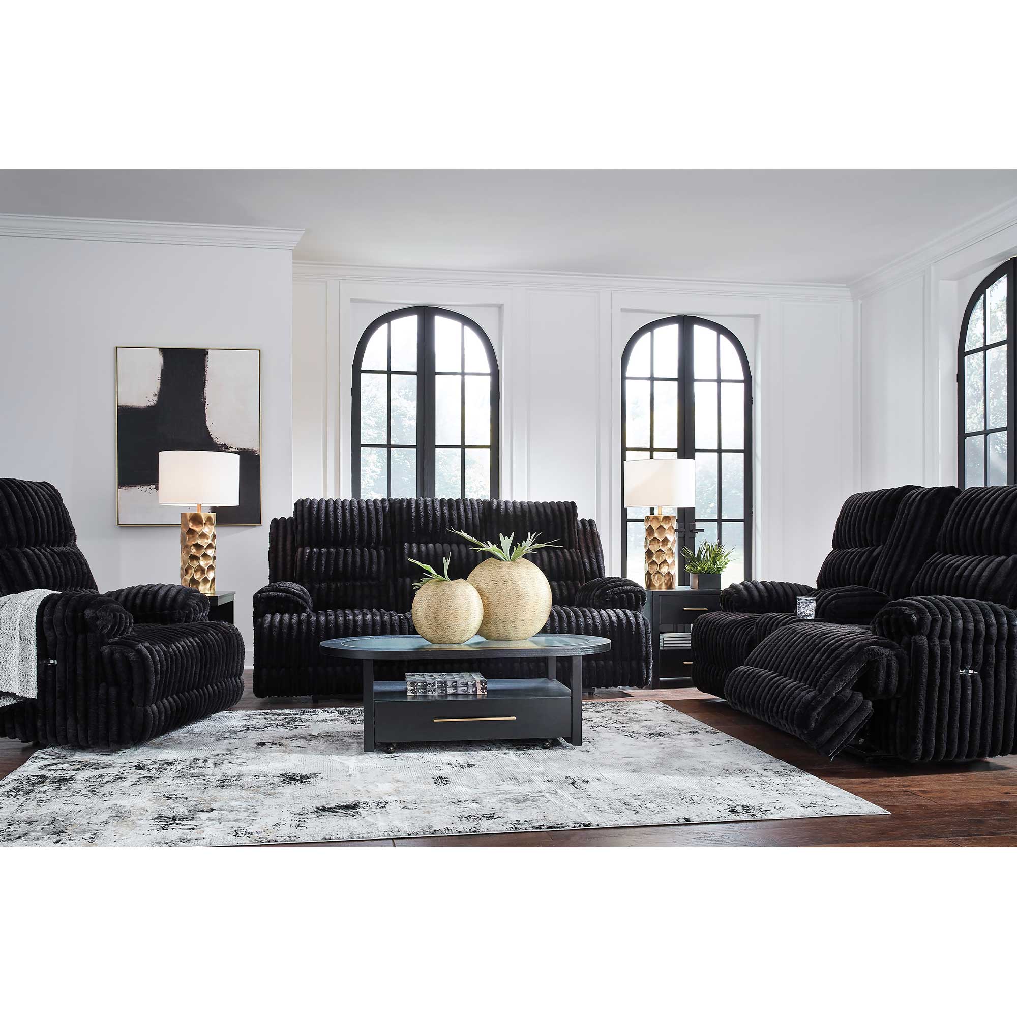 Rhines Falls Power Reclining Loveseat with Console