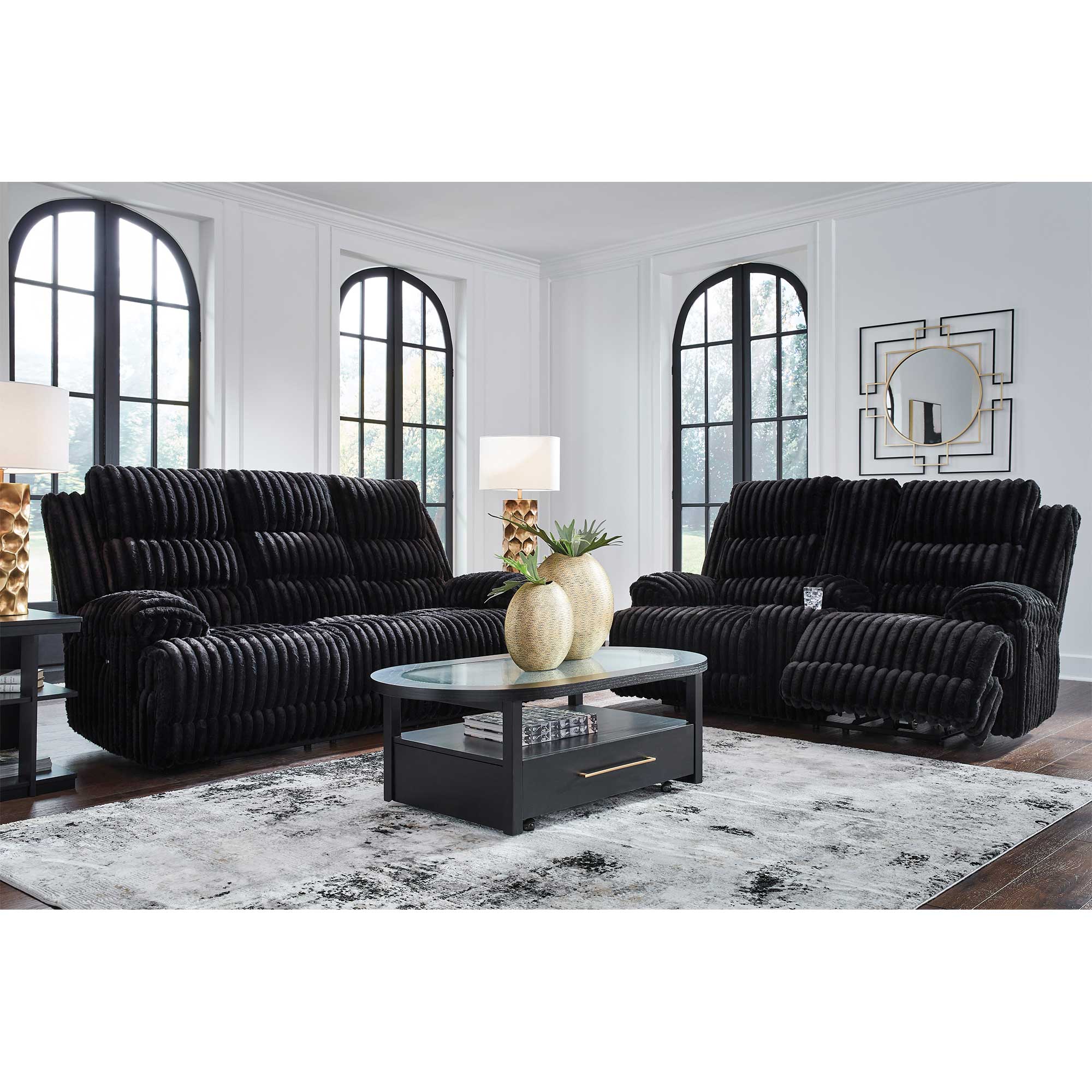 Rhines Falls Power Reclining Loveseat with Console