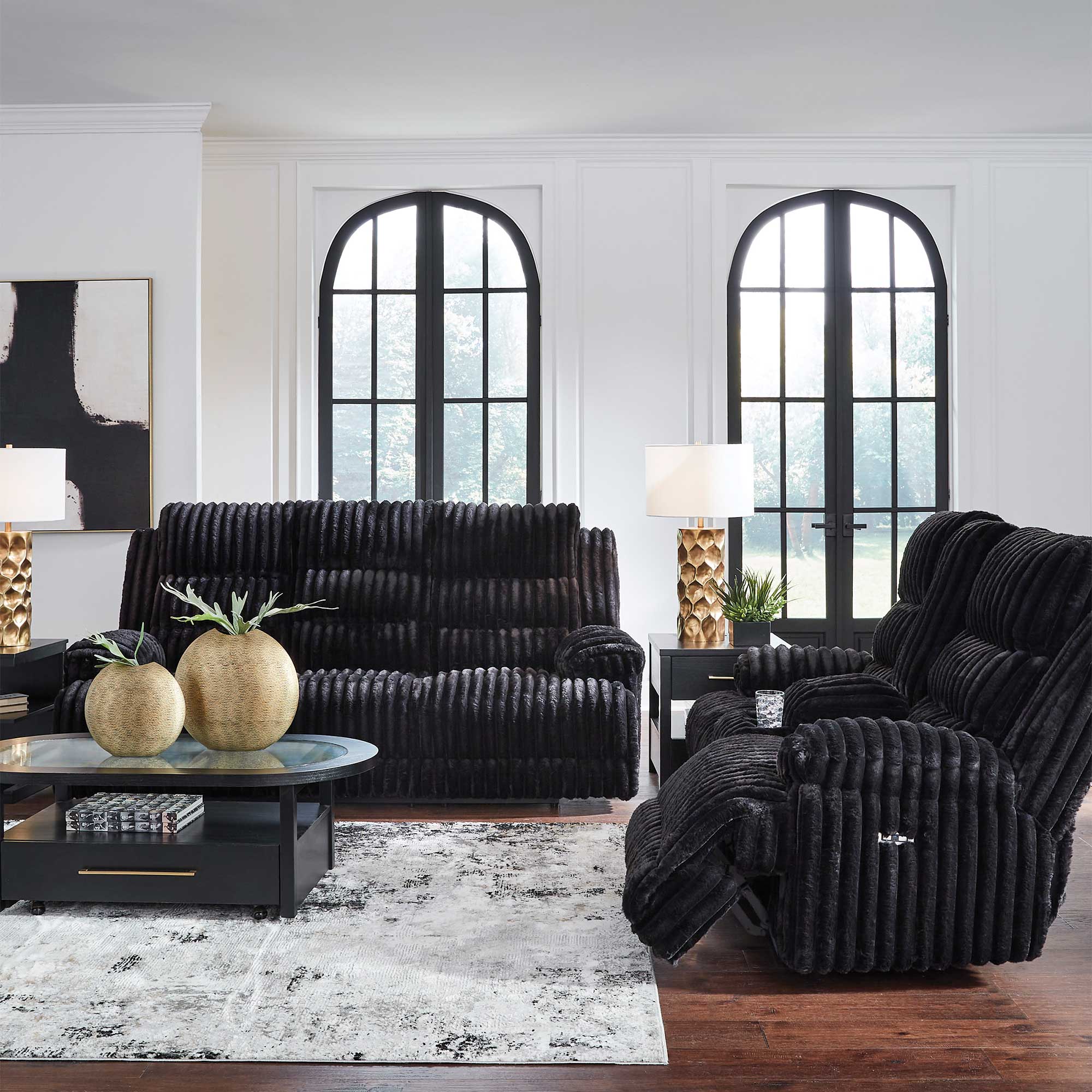 Rhines Falls Power Reclining Loveseat with Console