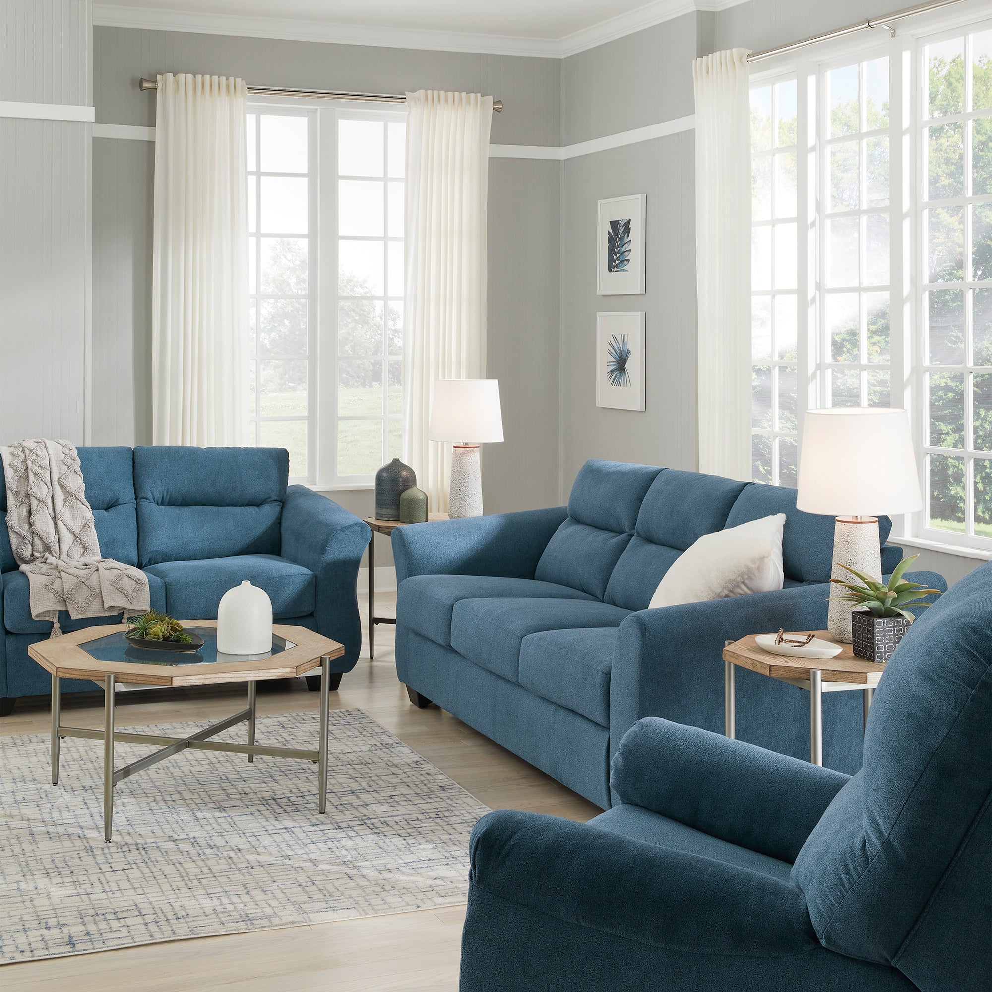 Miravel Sofa and Loveseat