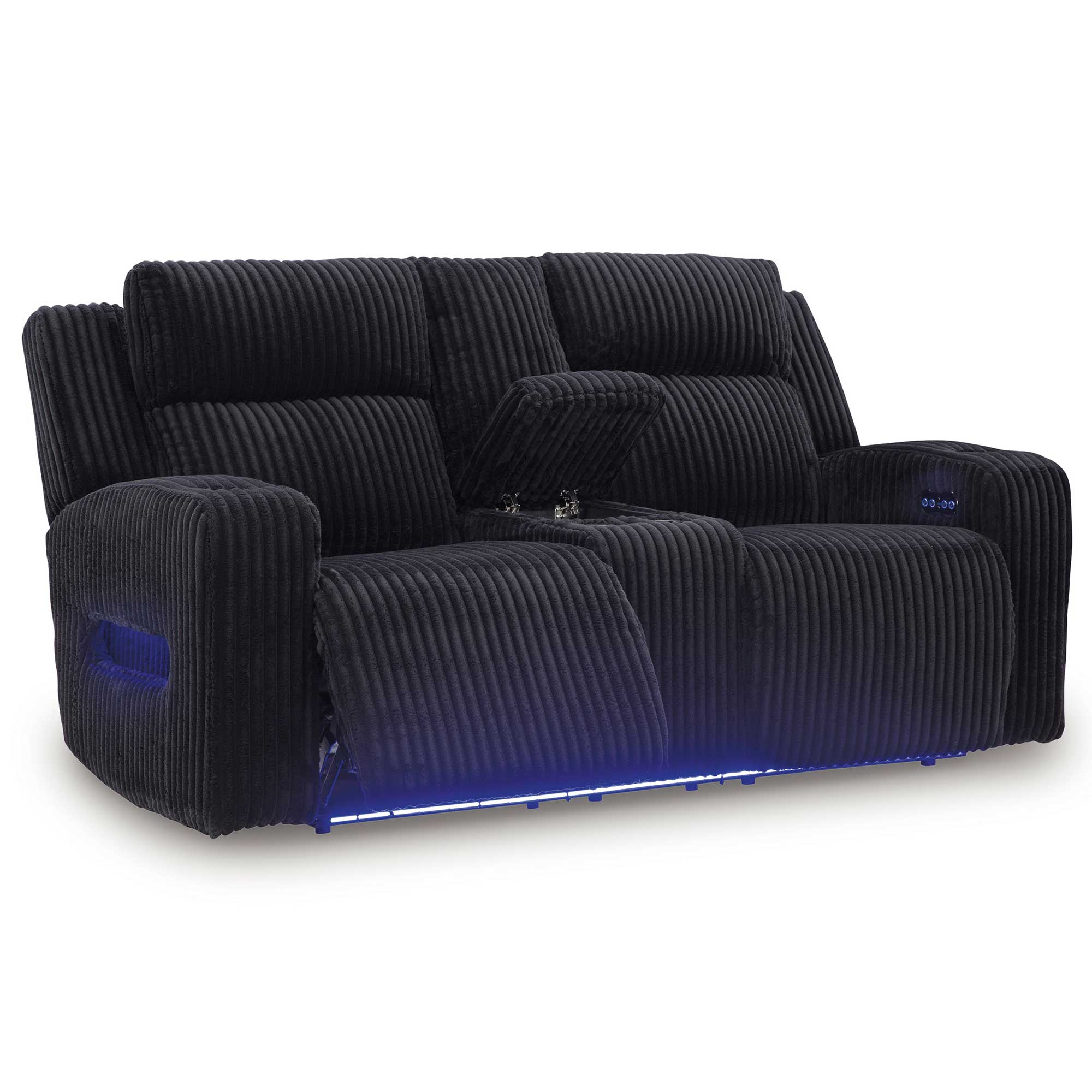 Forest Lake Dual Power Reclining Loveseat with Console