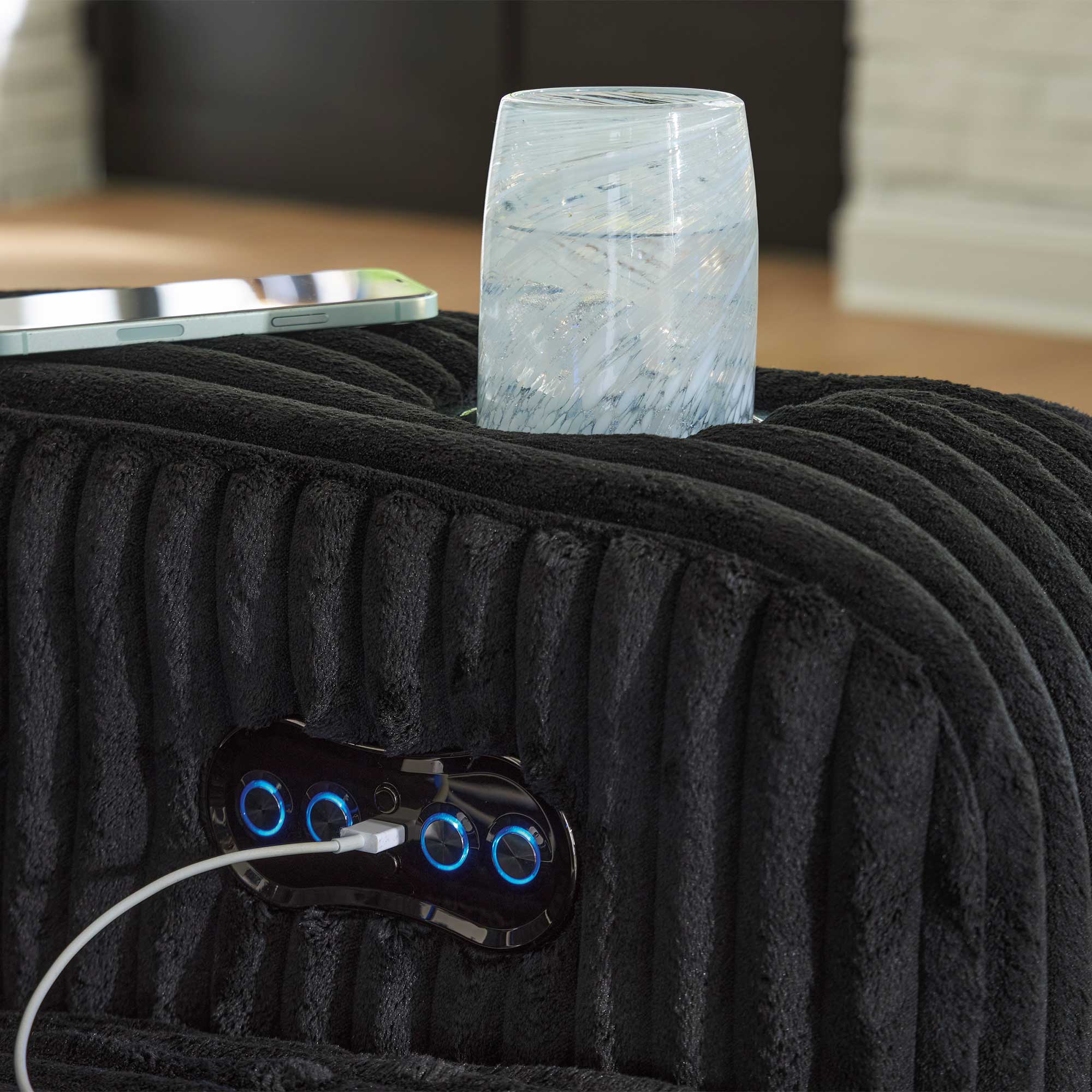 Forest Lake Dual Power Reclining Sofa and Loveseat