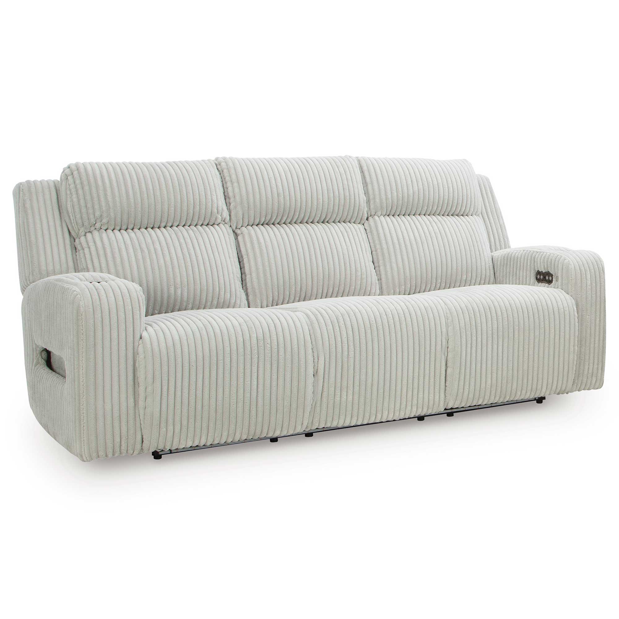 Forest Lake Power Reclining Sofa with Adjustable Headrest & LED Lighting