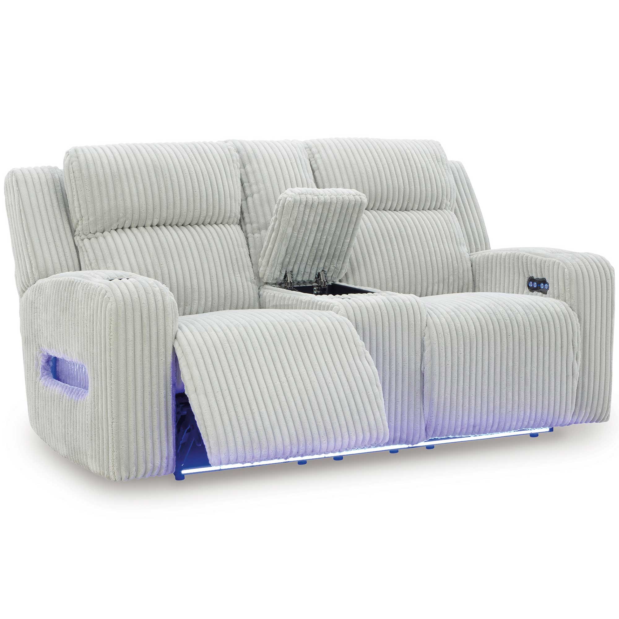 Forest Lake Dual Power Reclining Sofa and Loveseat