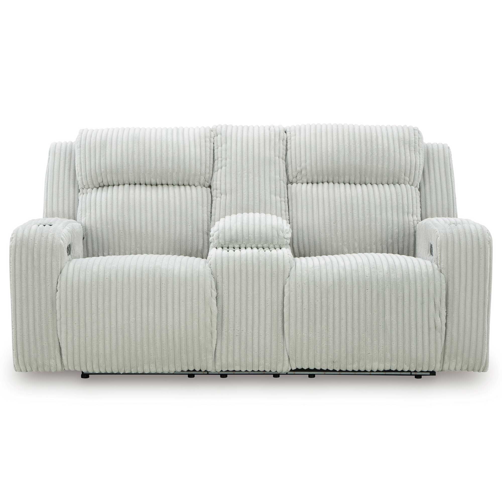 Forest Lake Dual Power Reclining Loveseat with Console