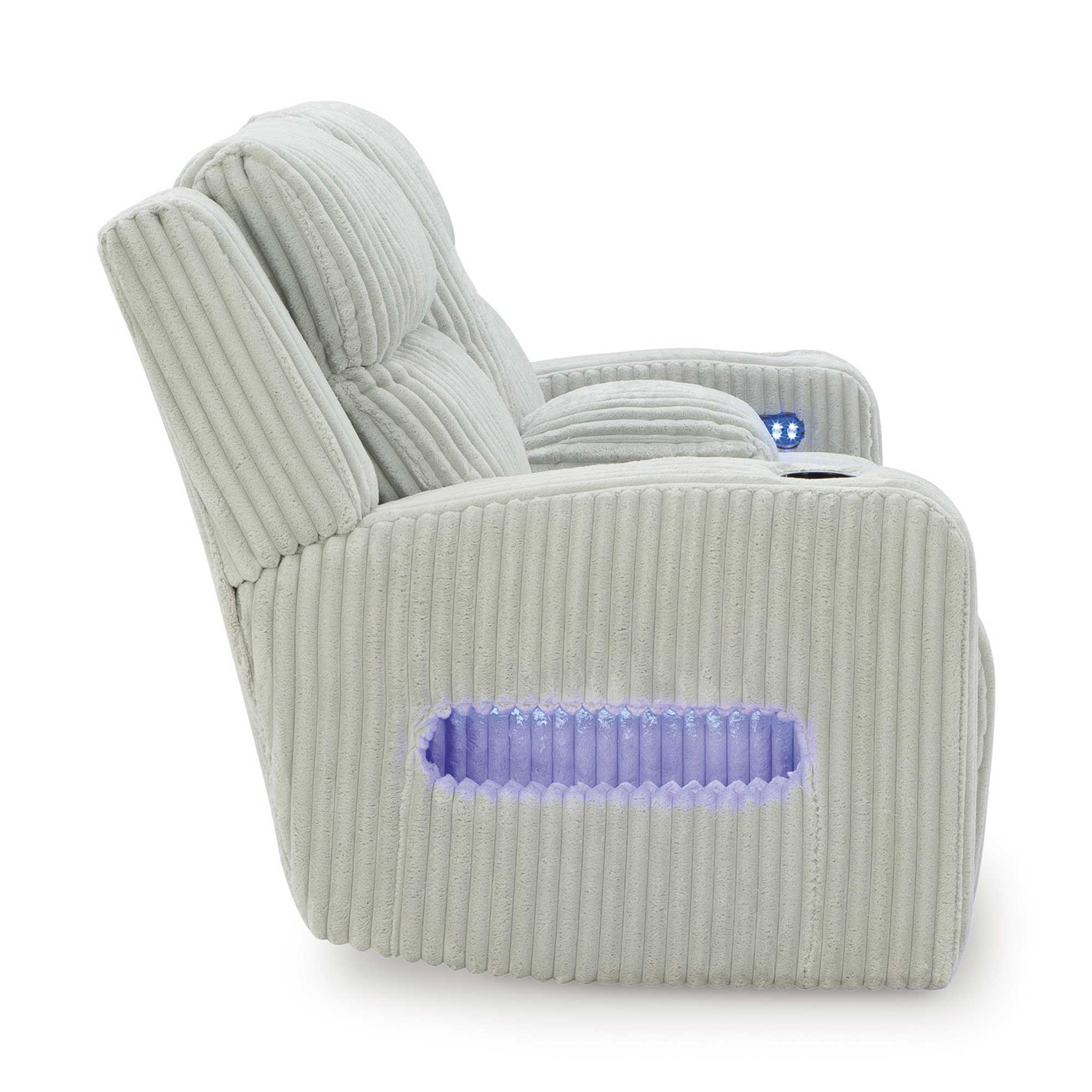 Forest Lake Dual Power Reclining Loveseat with Console