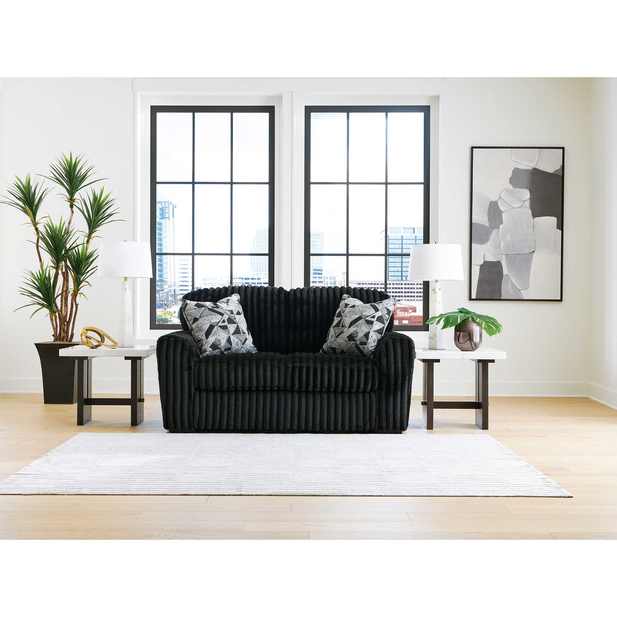 Midnight-Madness Sofa and Loveseat Set