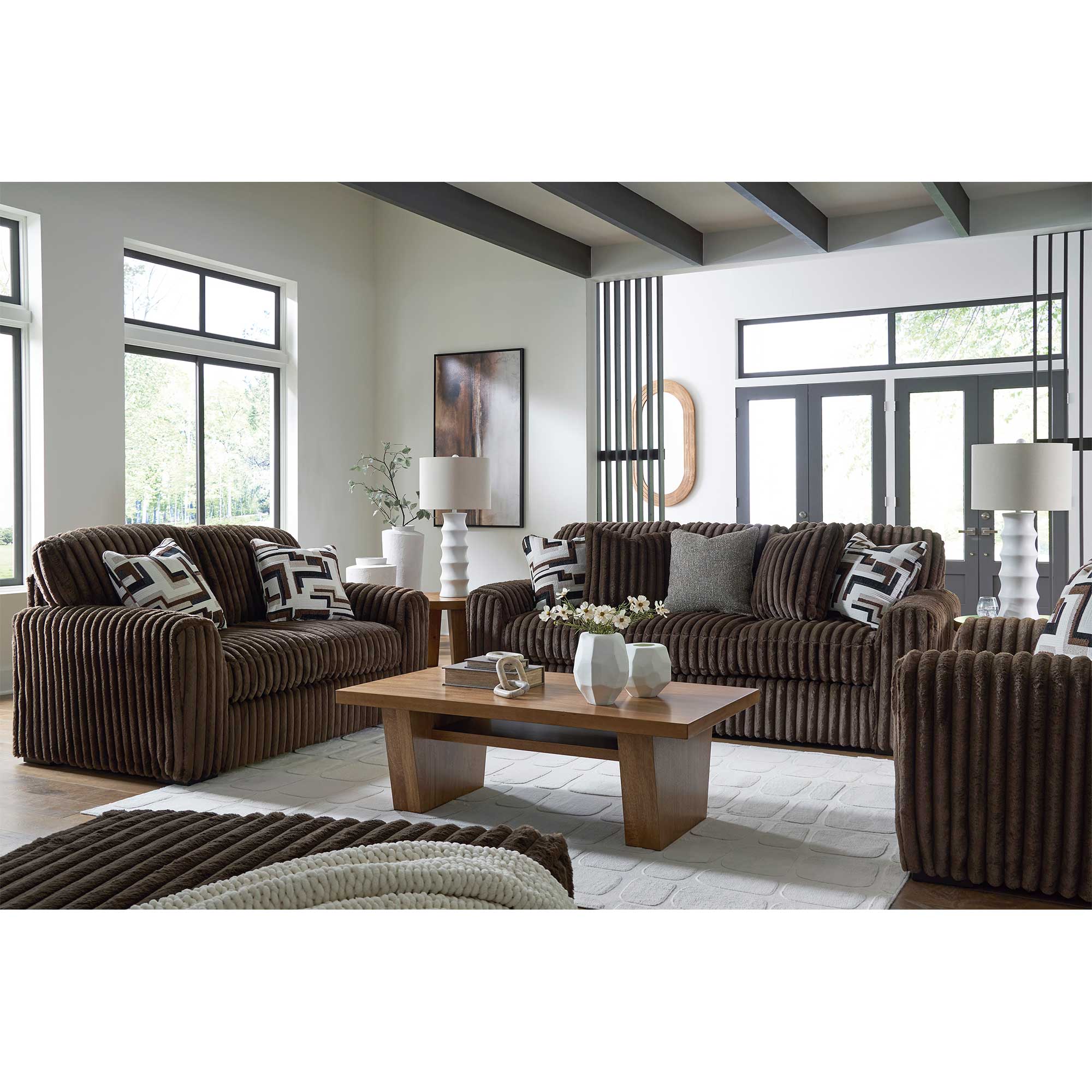 Midnight-Madness Sofa and Loveseat Set