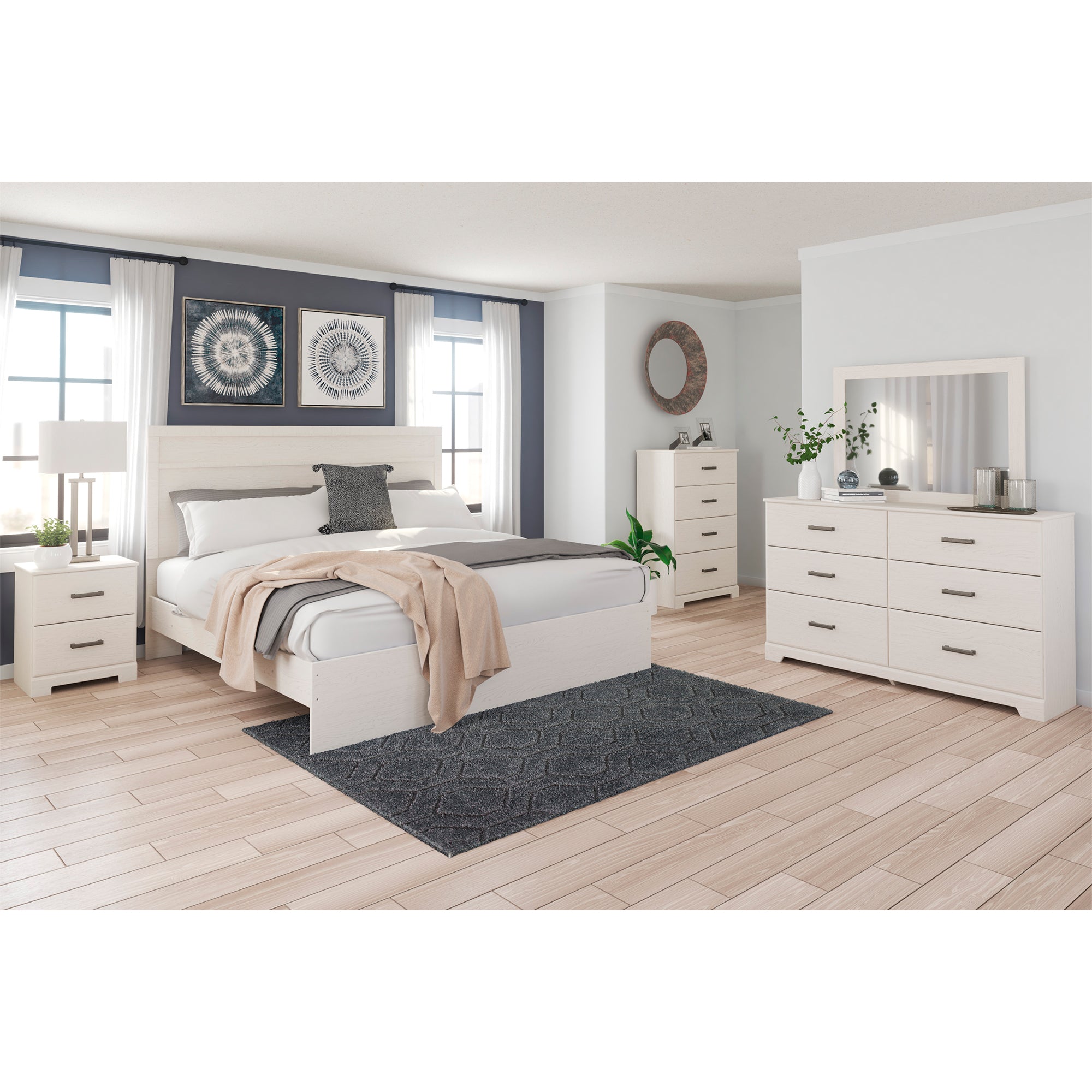 Stelsie King Panel Bed