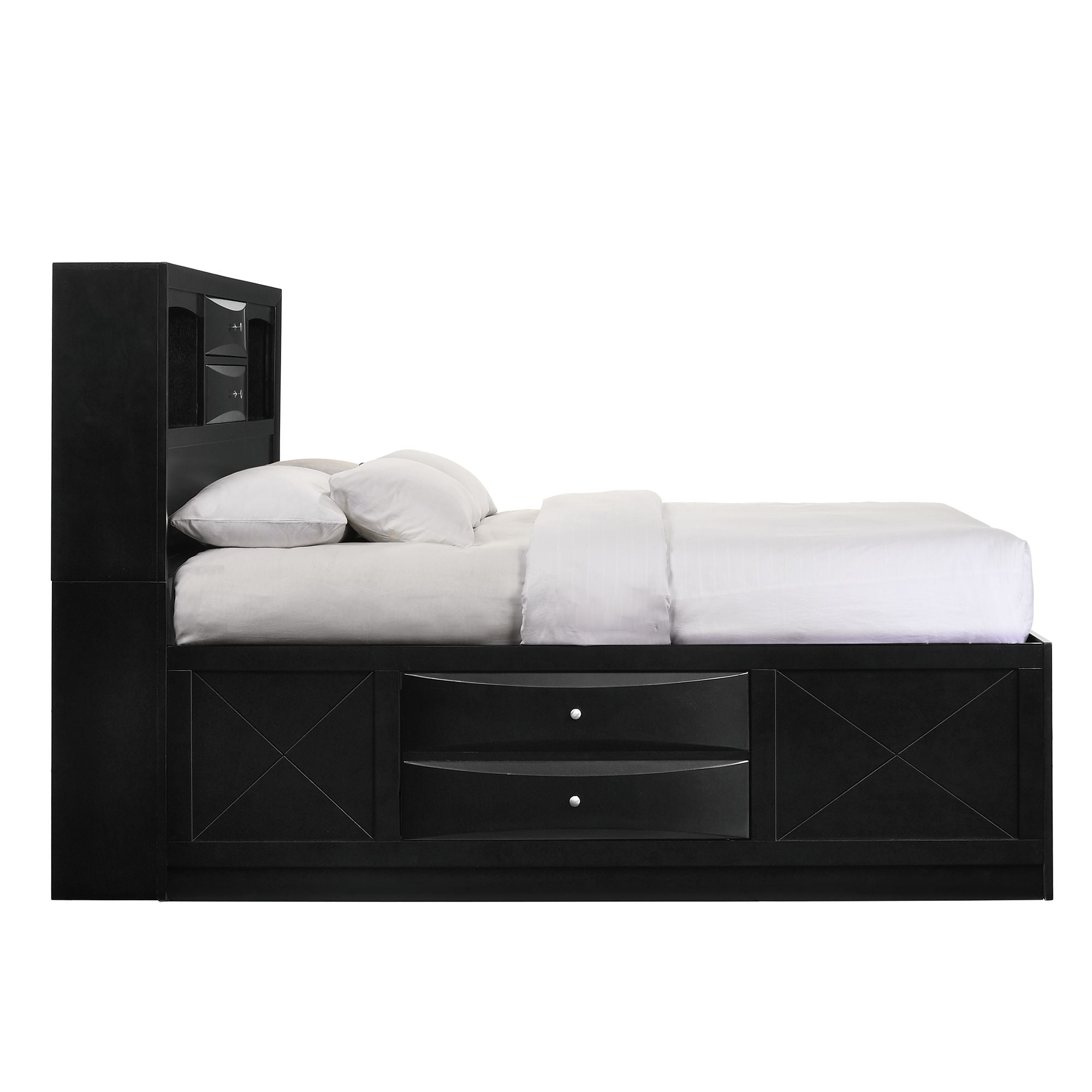 Emily King Storage Bed with 10 Drawers