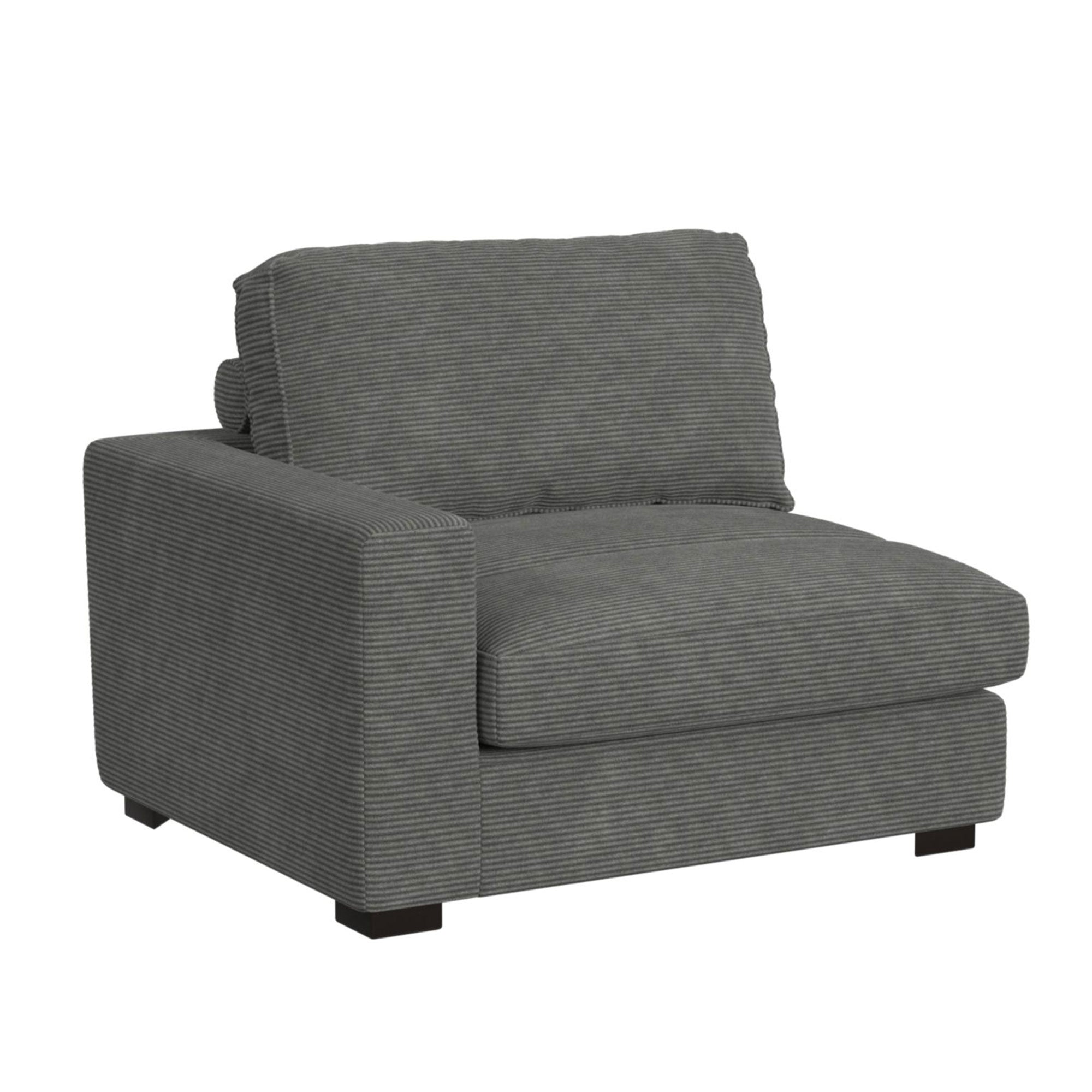 Horizon Steno Charcoal 3-Piece Sectional