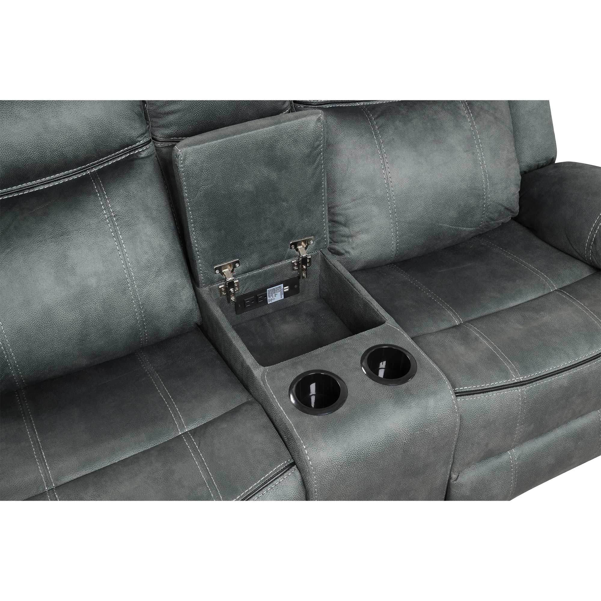 Darvin Manual Reclining Sofa and Loveseat Set