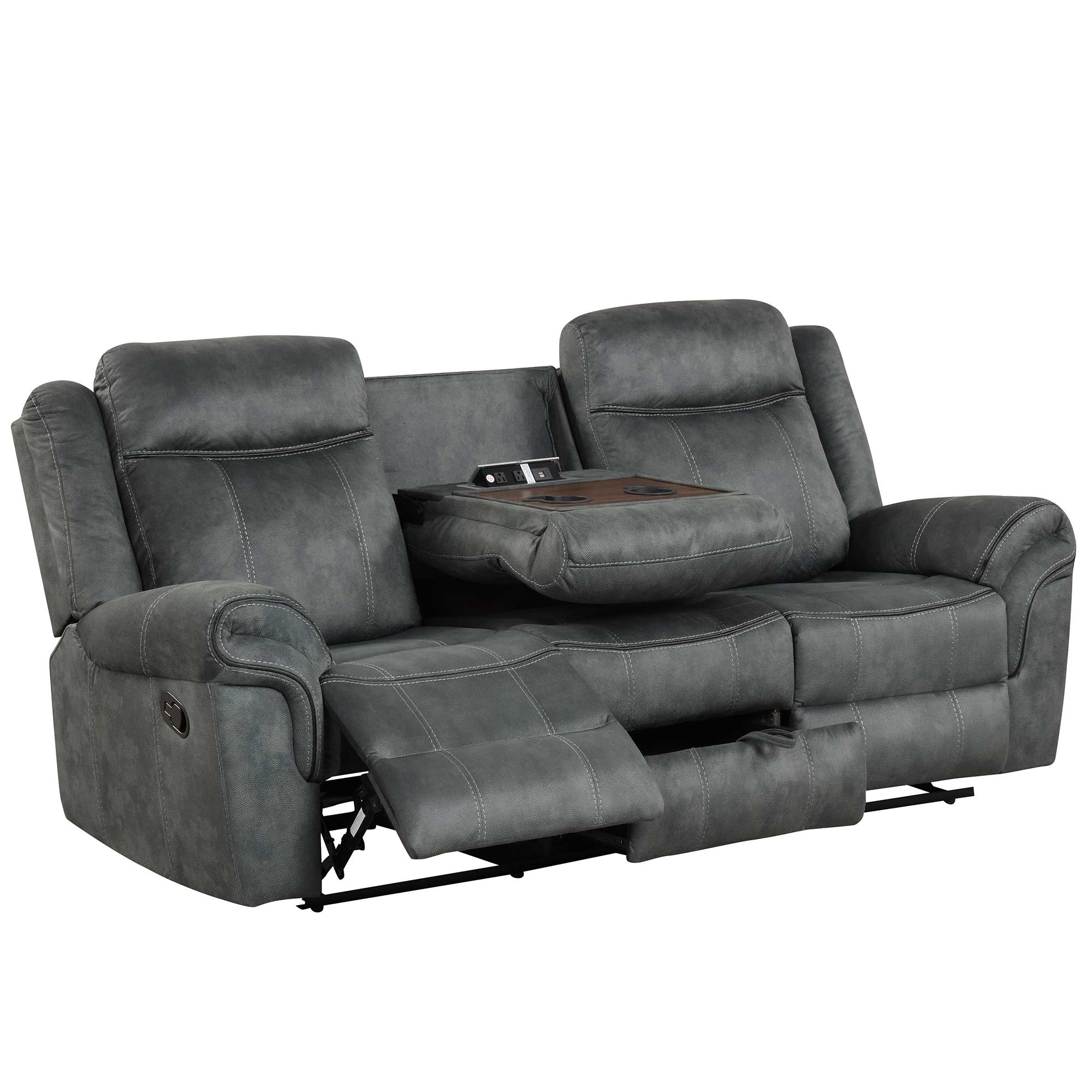 Darvin Manual Reclining Sofa and Loveseat Set
