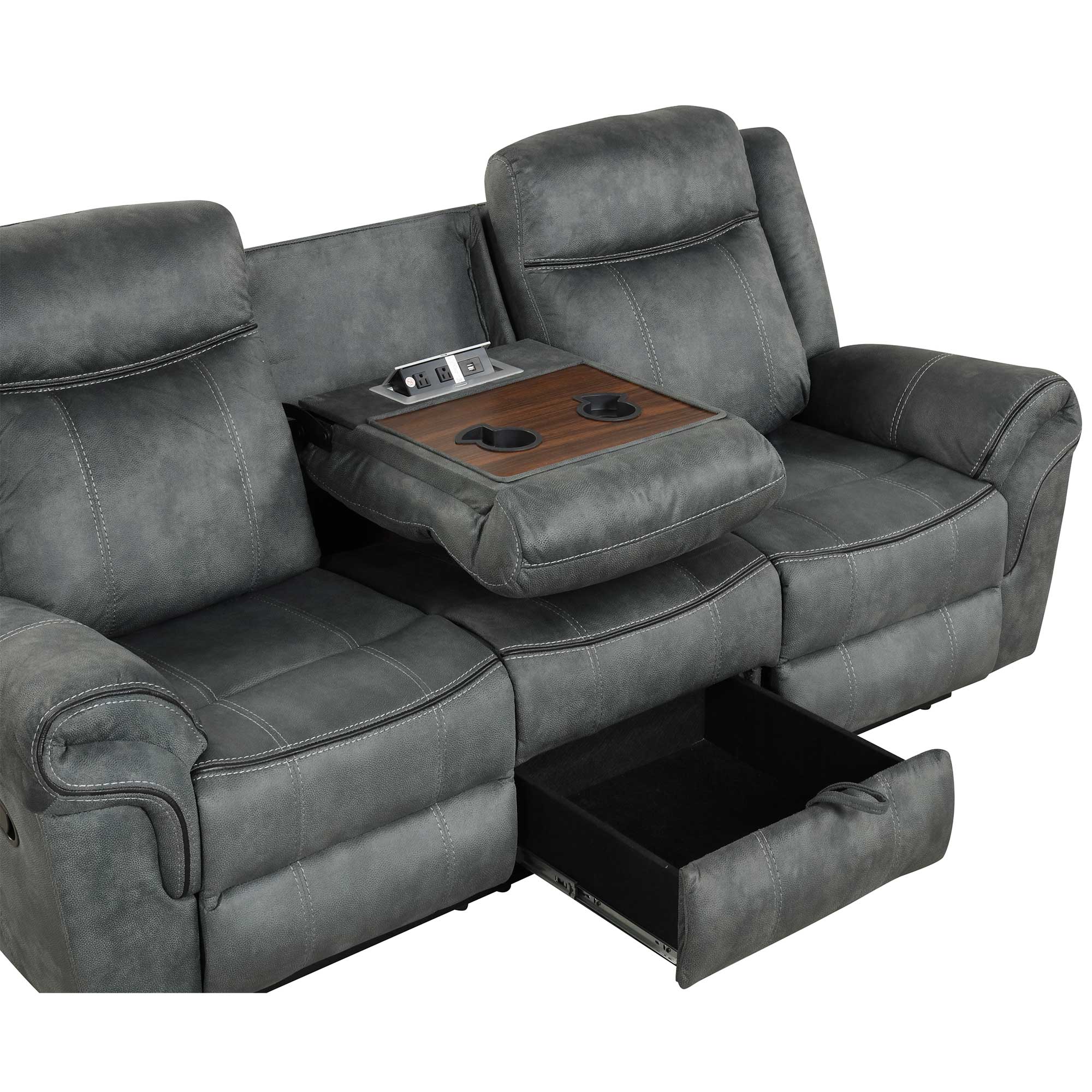 Darvin Manual Reclining Sofa and Loveseat Set