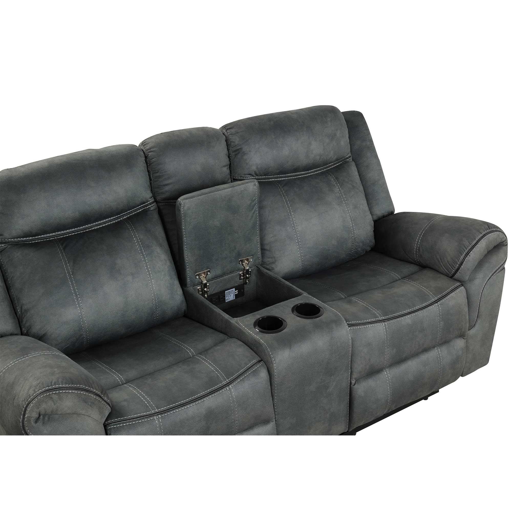 Darvin Manual Reclining Sofa and Loveseat Set