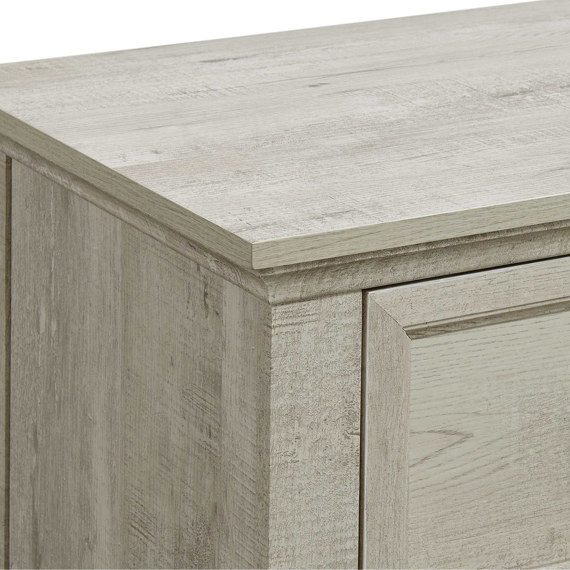 Matias Twin Panel Headboard Bed with Mirrored Dresser and Nightstand