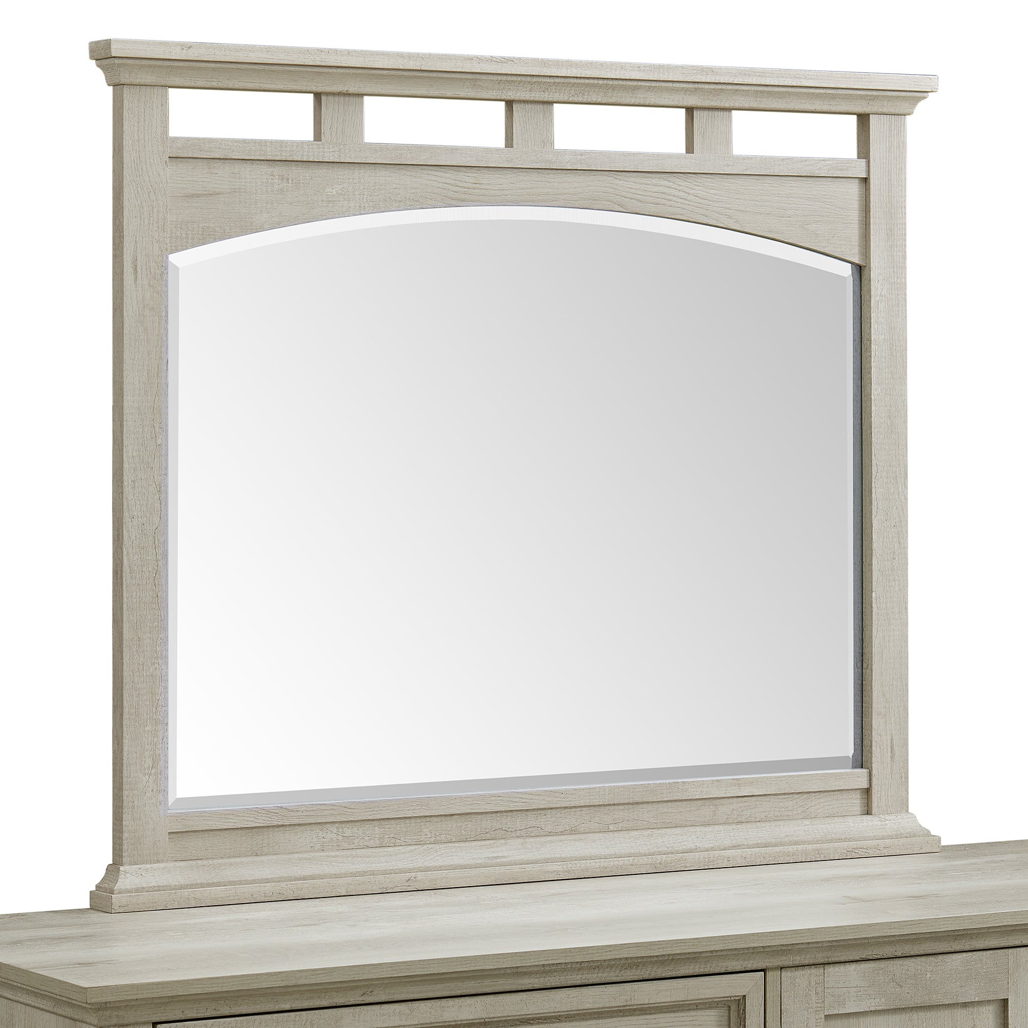 Matias Twin Panel Headboard Bed with Mirrored Dresser and Nightstand