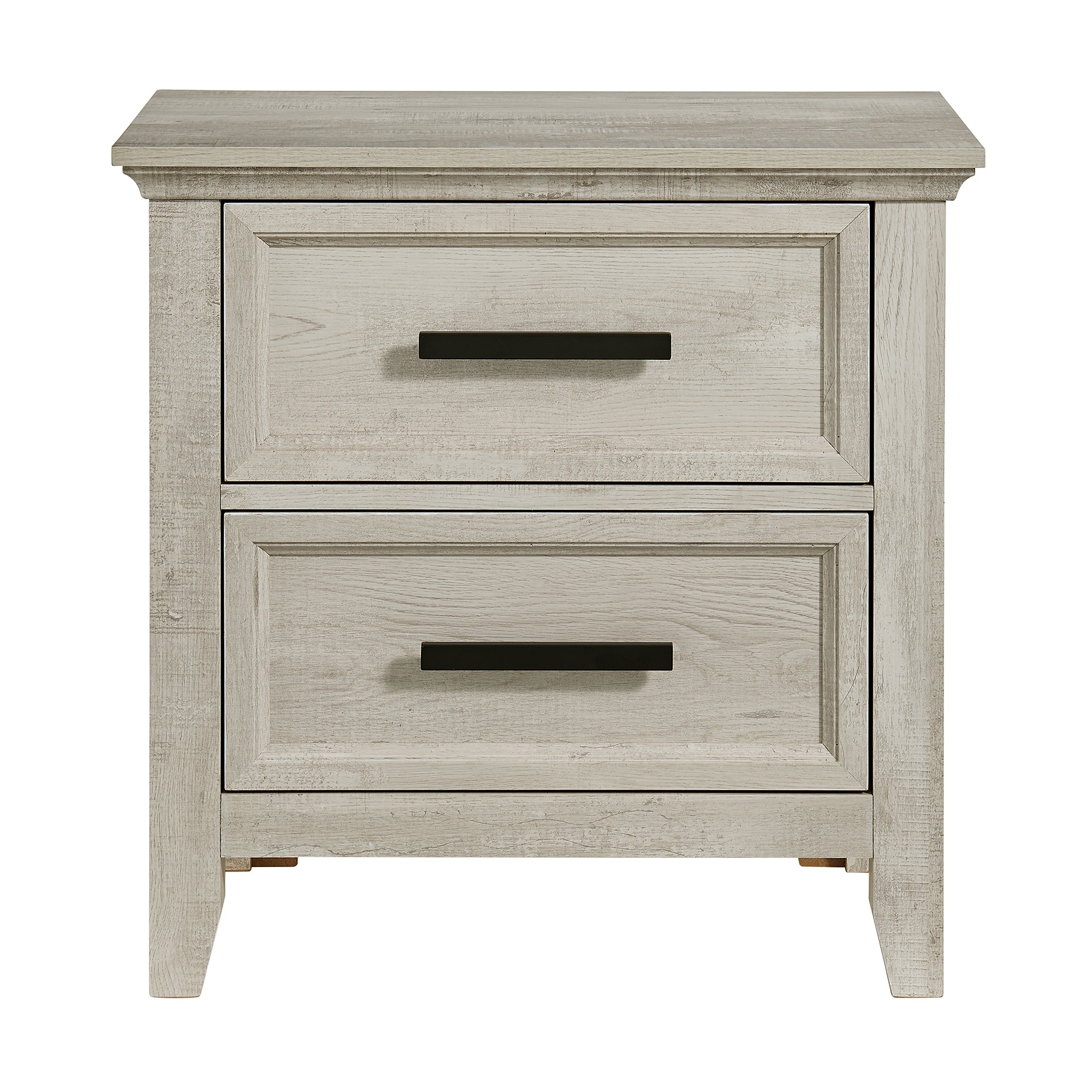 Matias Twin Panel Headboard Bed with Mirrored Dresser and Nightstand