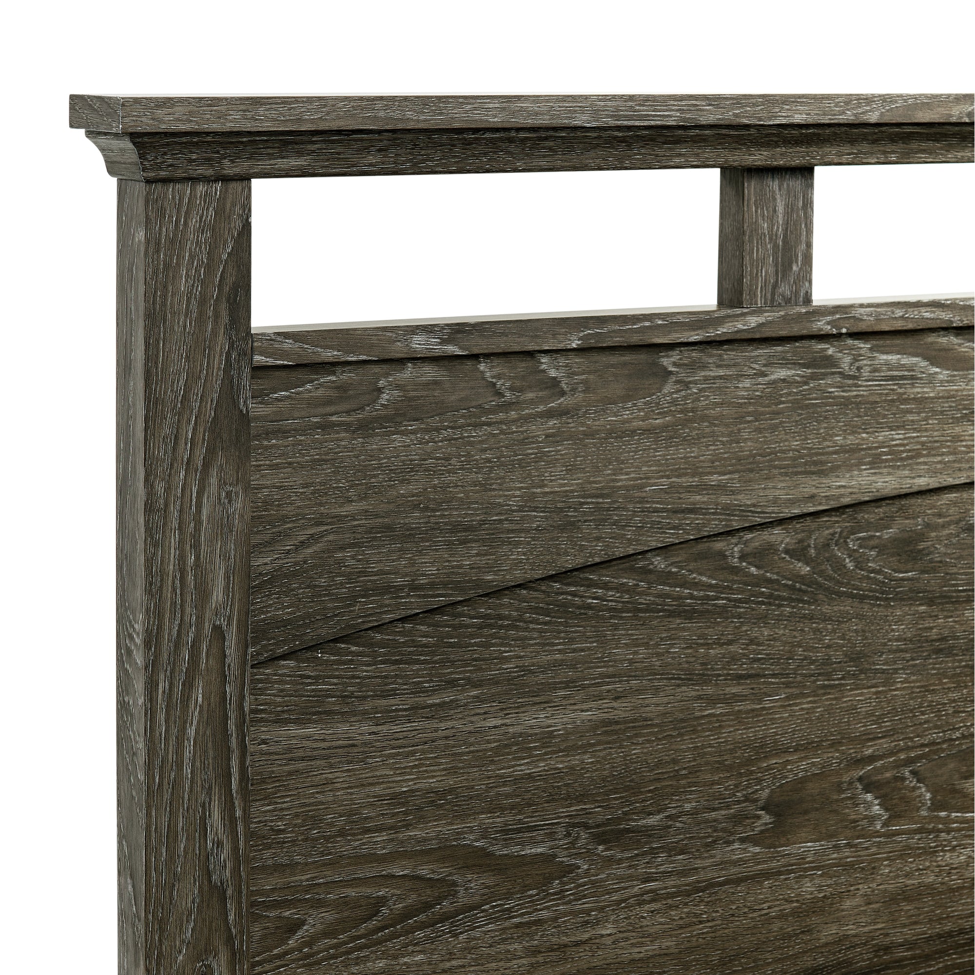 Matias Twin Panel Headboard Bed with Mirrored Dresser and Nightstand