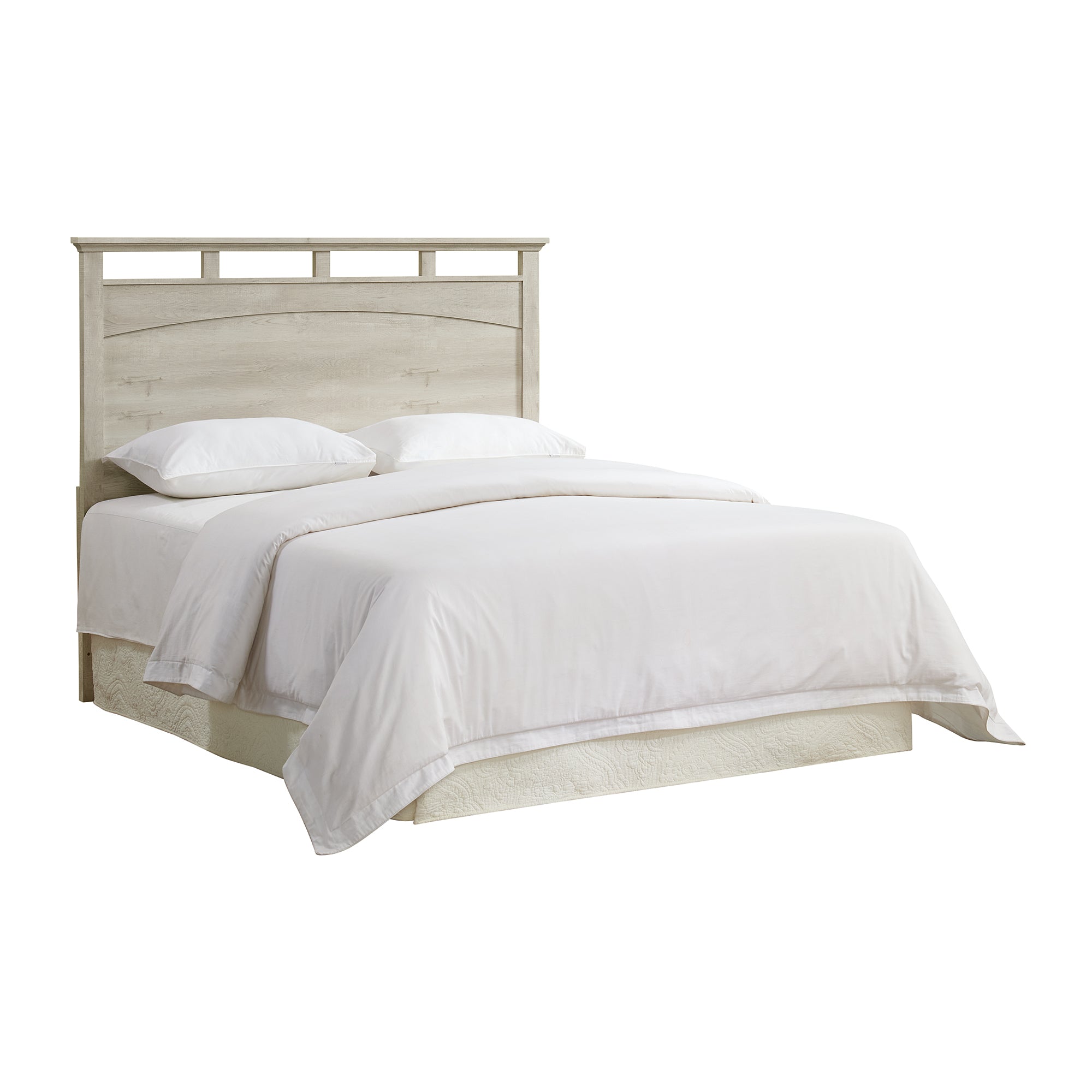 Matias Queen/Full Panel Headboard Bed with Mirrored Dresser and Nightstand