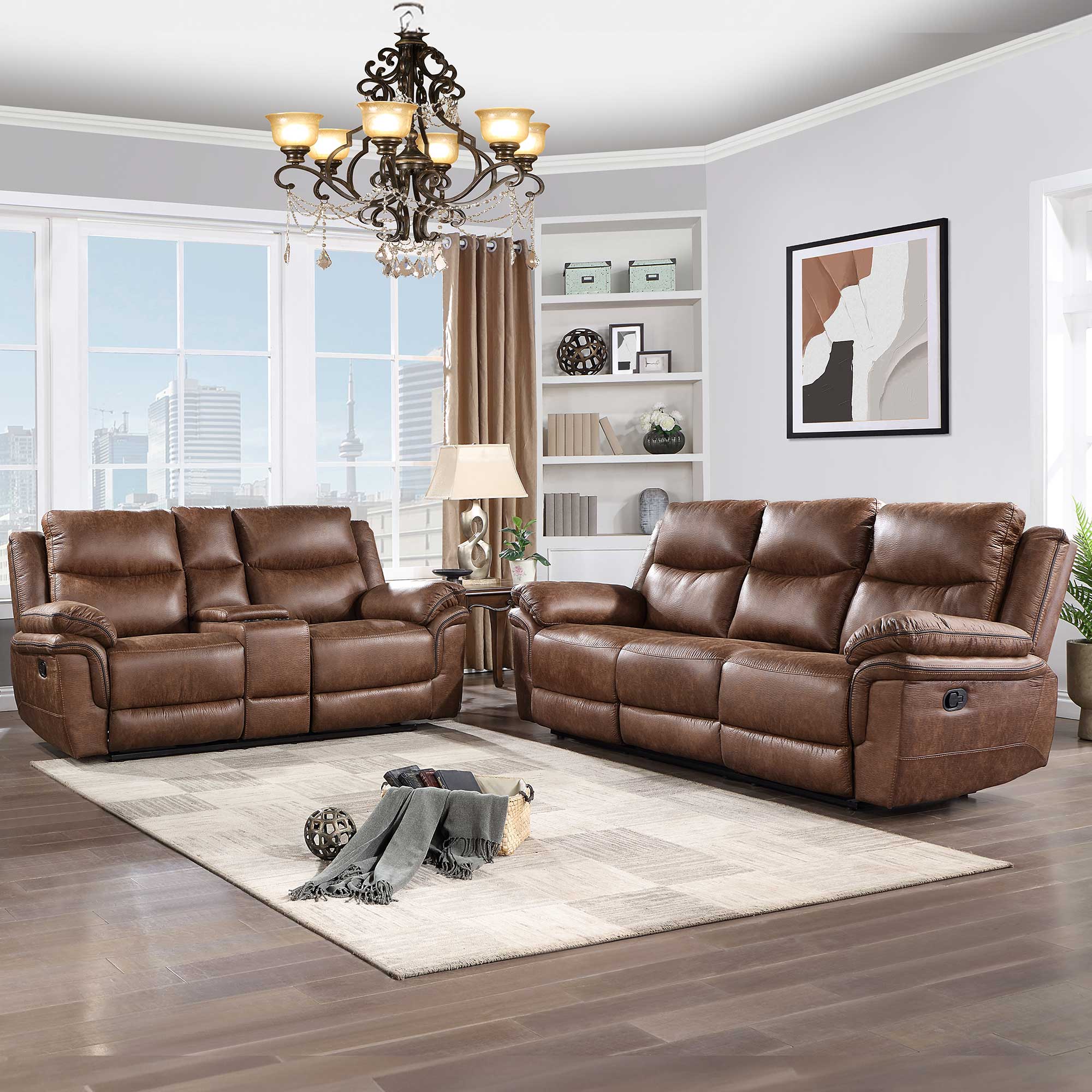 Ryland Reclining Sofa and Loveseat