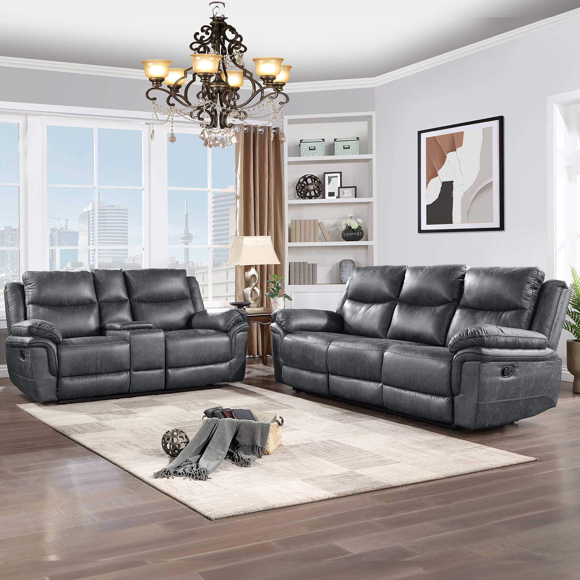 Ryland Reclining Sofa and Loveseat