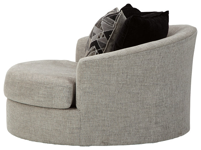 Megginson Oversized Round Swivel Chair