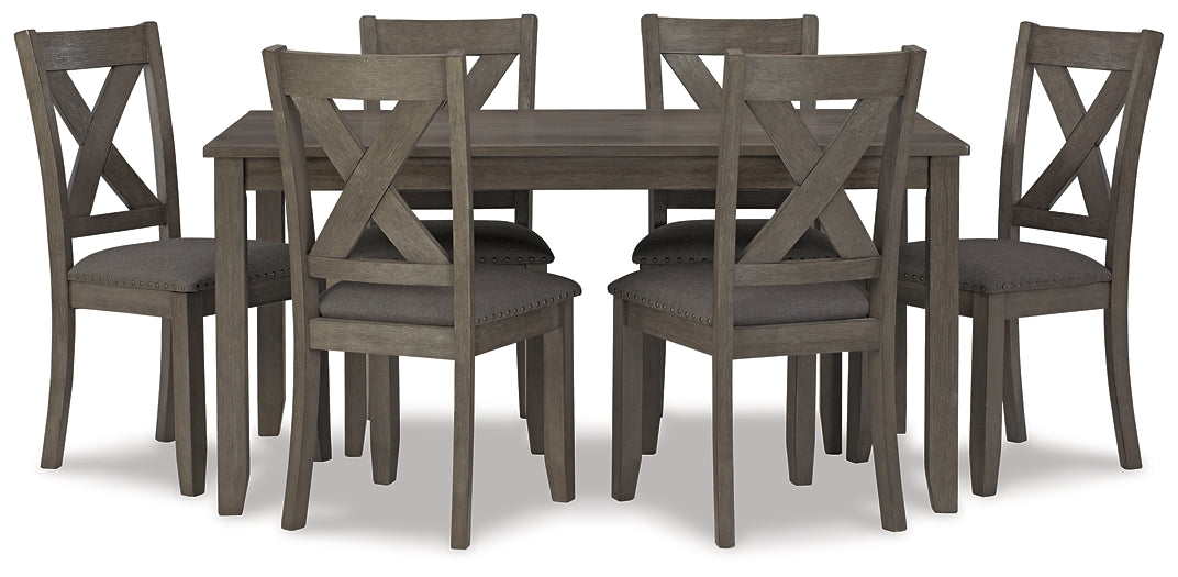 Caitbrook Dining Table and 6 Chairs Set