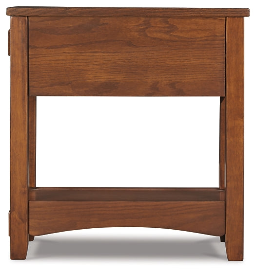 Breegin Chairside End Table - Brown