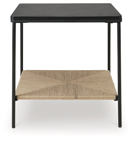 Minrich Accent Table - Black/Natural