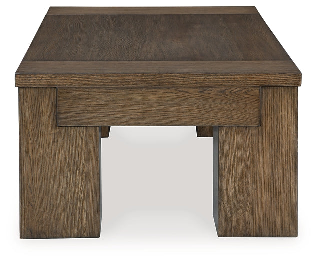 Rosswain Lift Top Coffee Table - Warm Brown