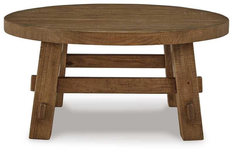 Mackifeld Coffee Table - Warm Brown